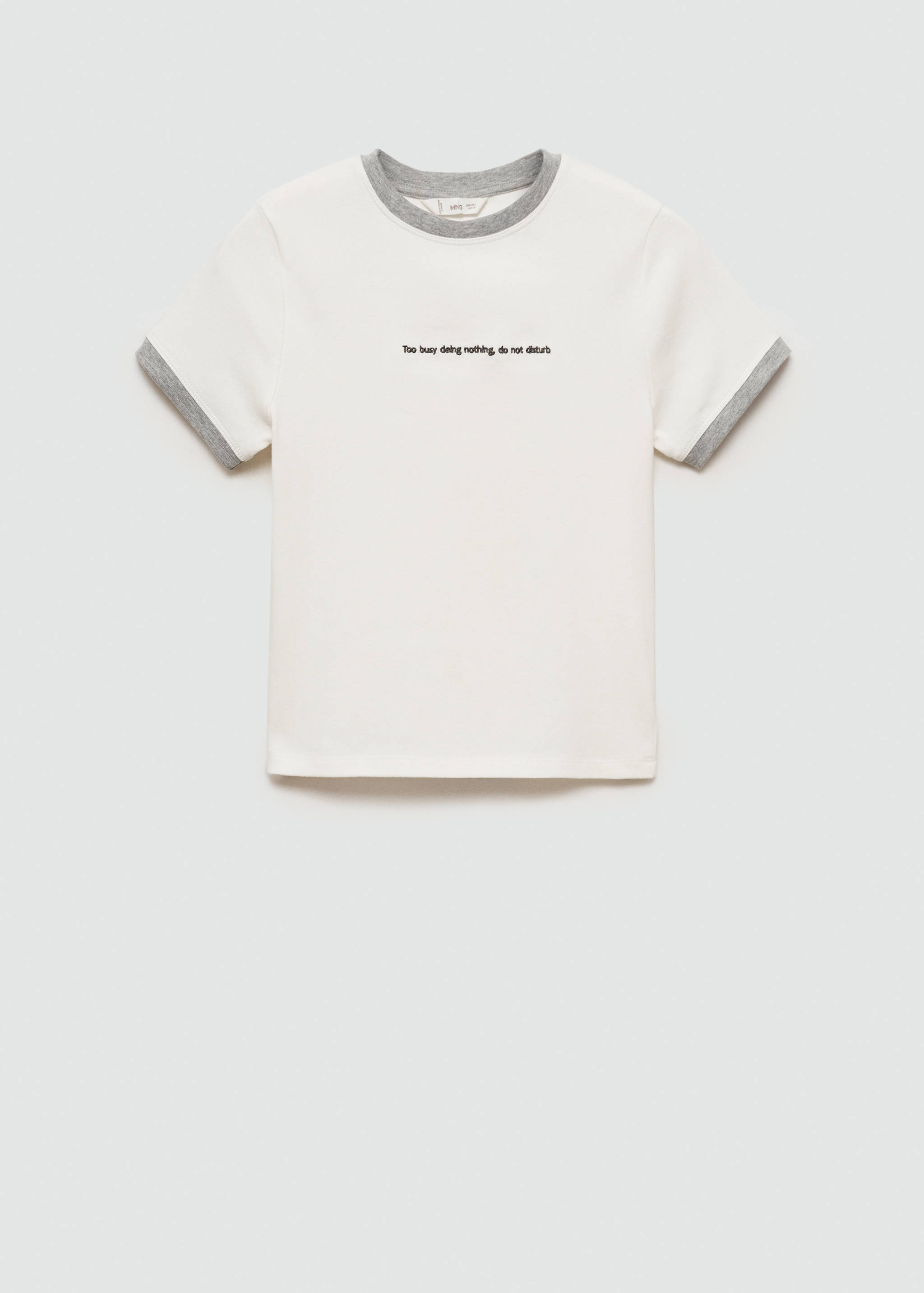 T-shirt bords contrastants - Article sans modèle