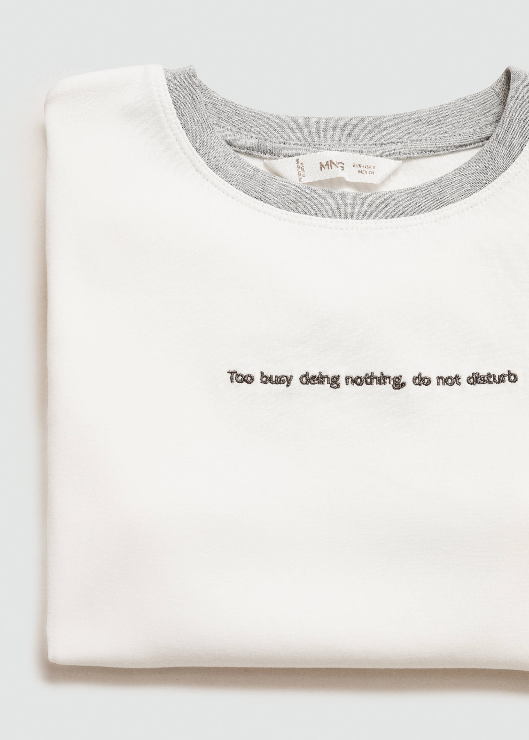 T-shirt bords contrastants - Détail de l'article 0