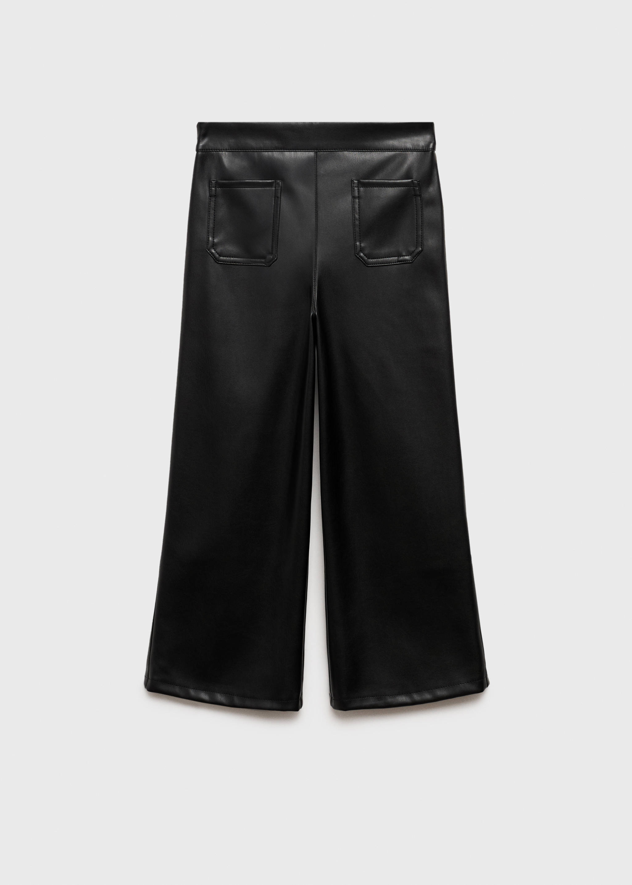 Faux-leather trousers - Article without model