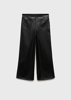Faux-leather trousers — Black 2