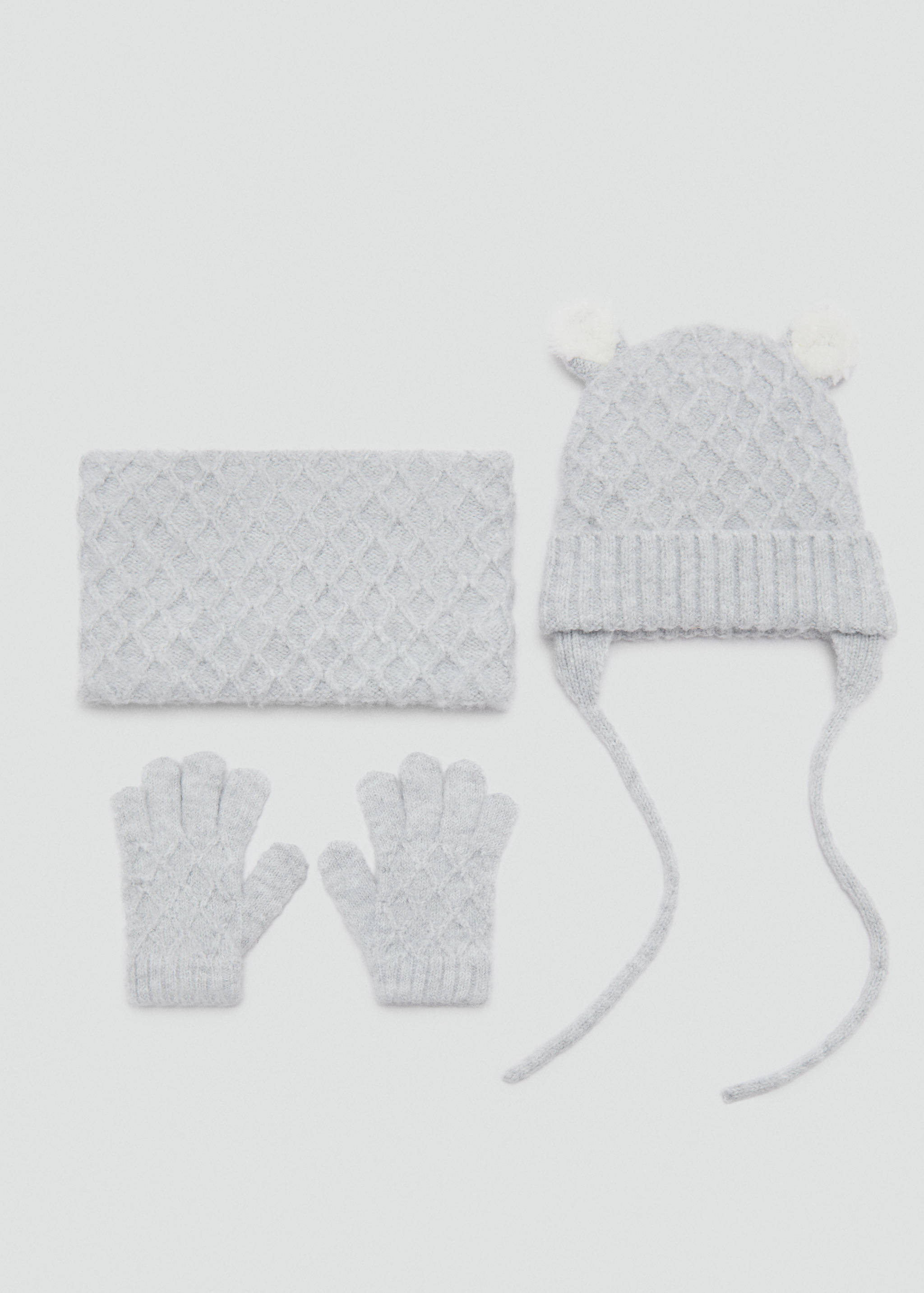 Cable-knit gloves - Details of the article 1