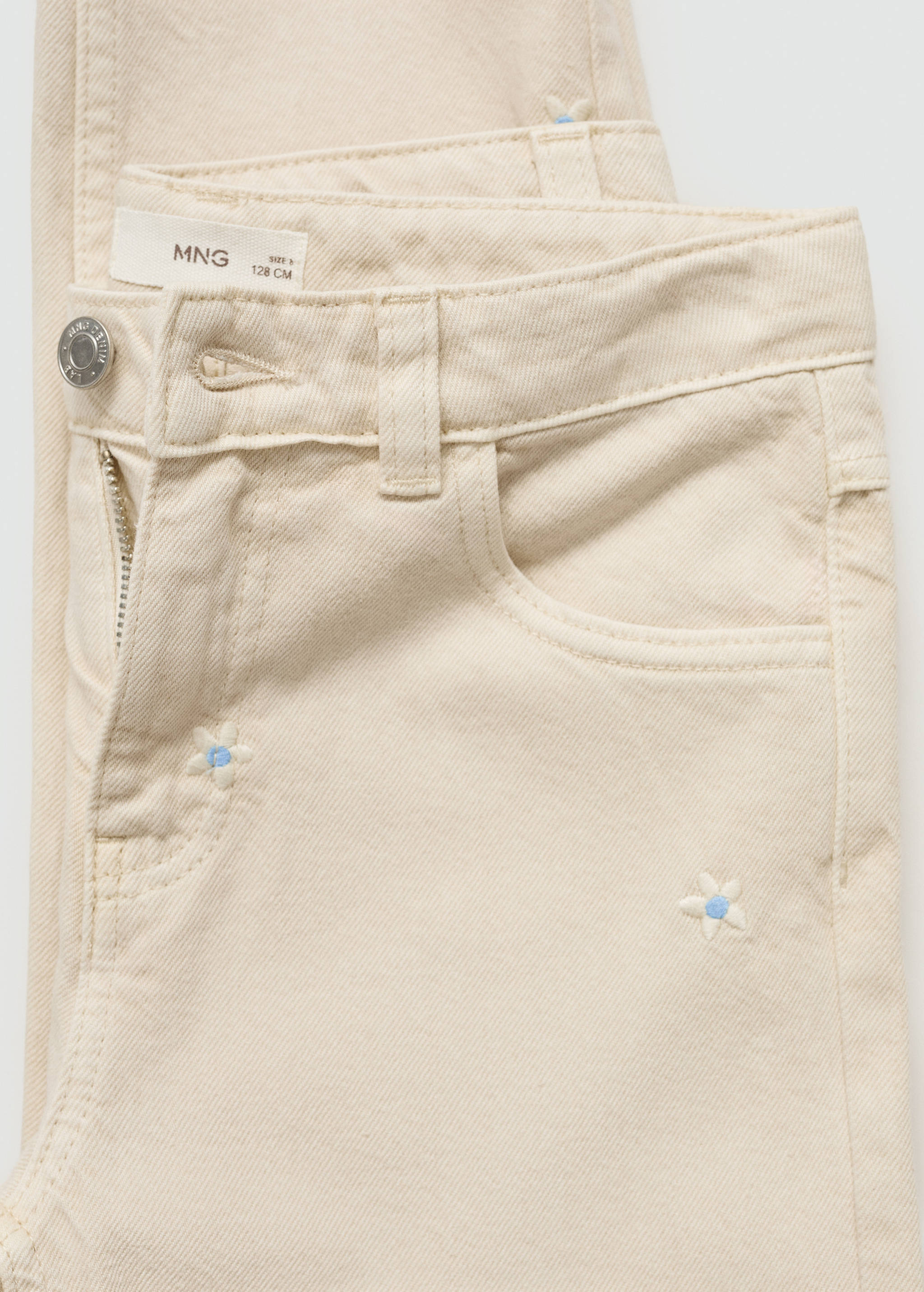 Embroidered details jeans - Details of the article 0