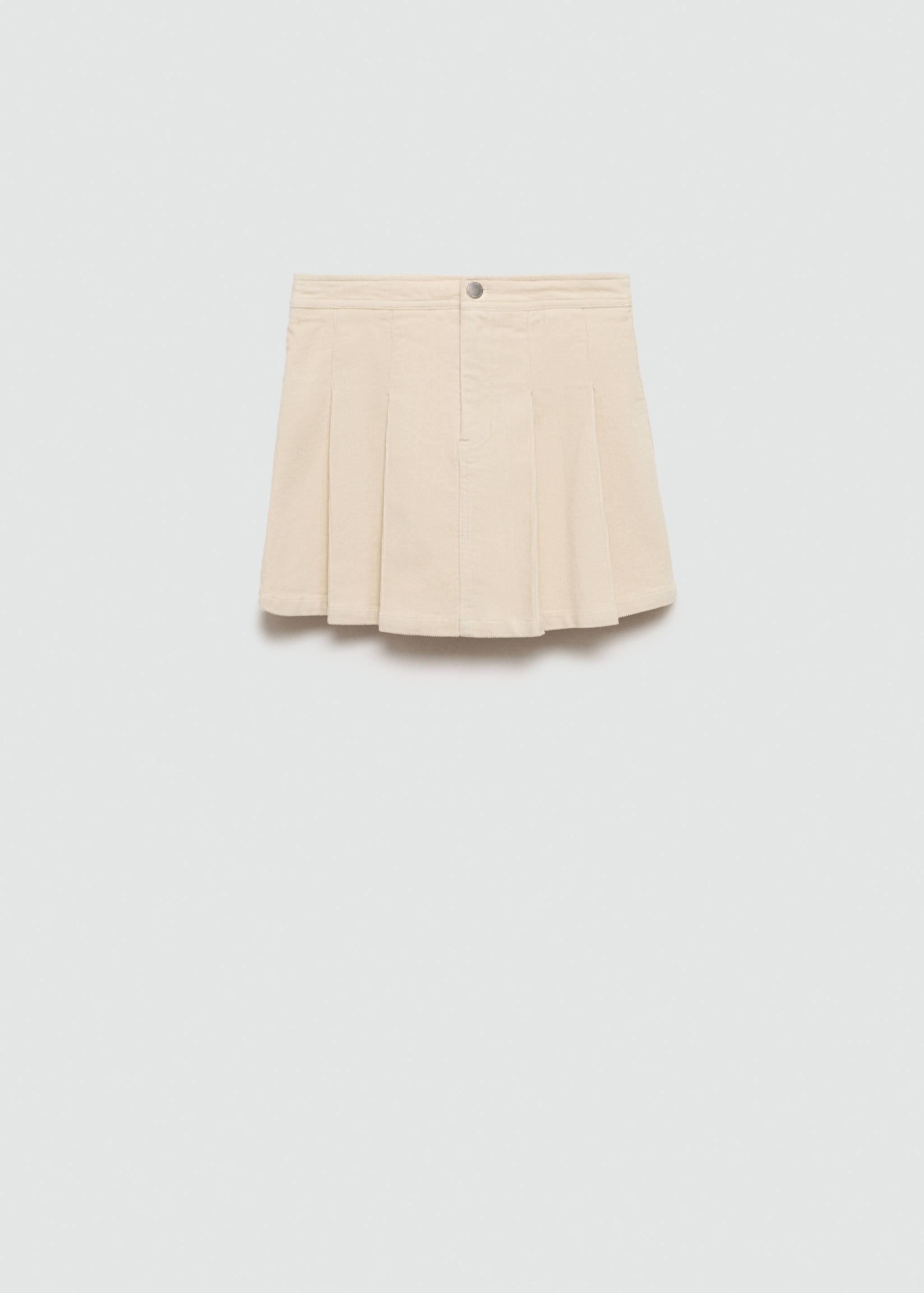 Corduroy pleated skirt - Article without model