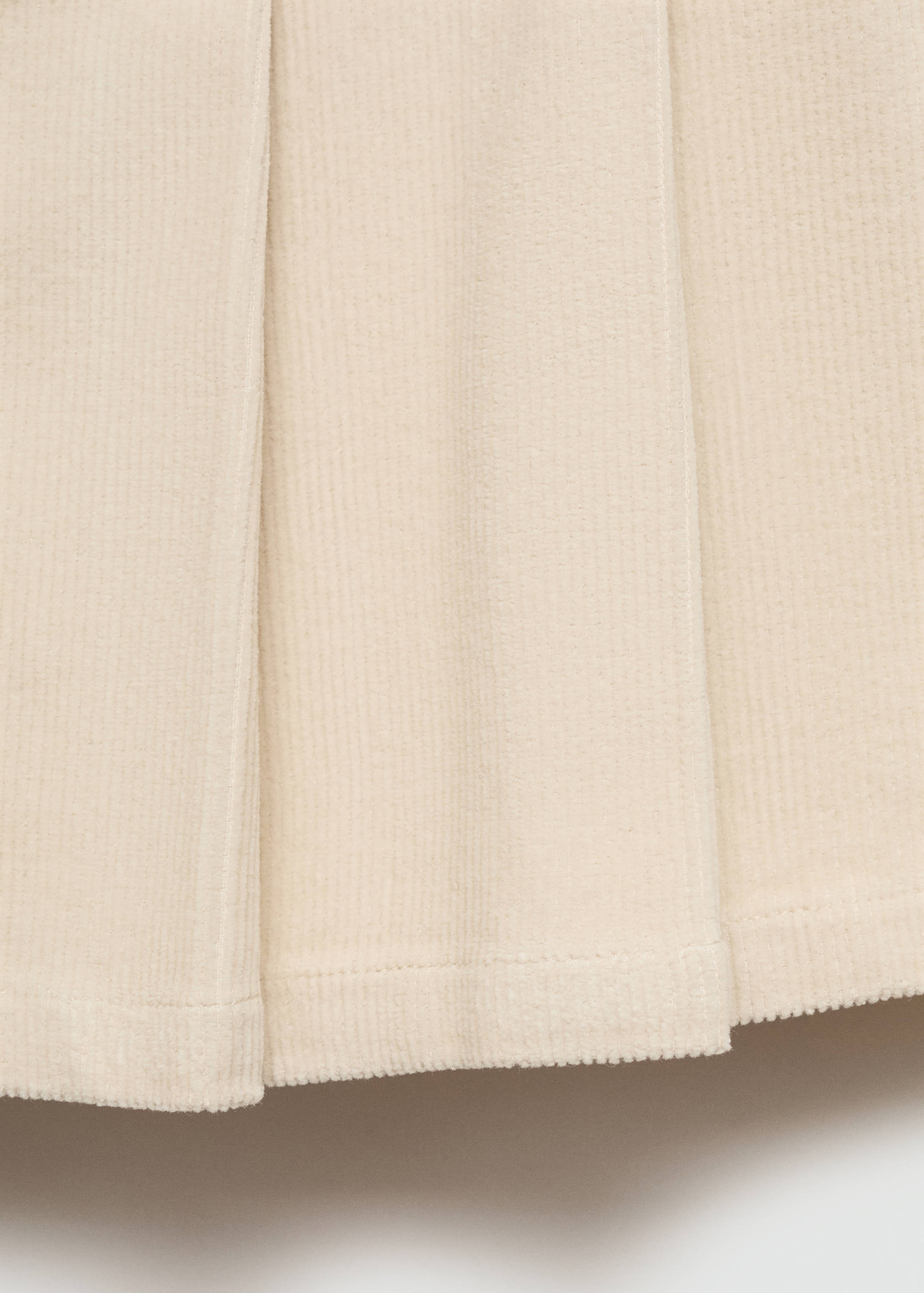 Corduroy pleated skirt - Details of the article 0