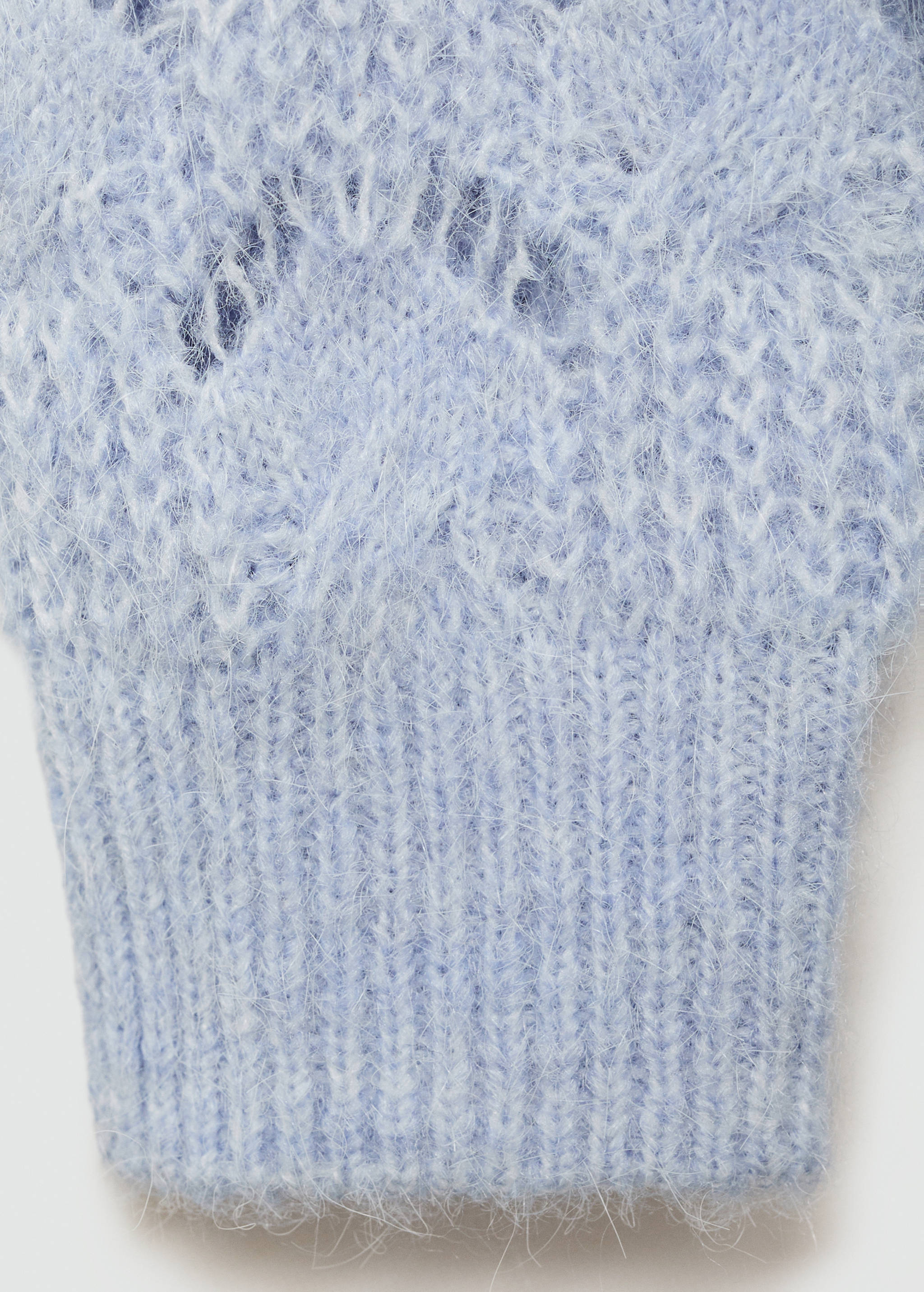 Knit sweater with lace pattern - Details of the article 0