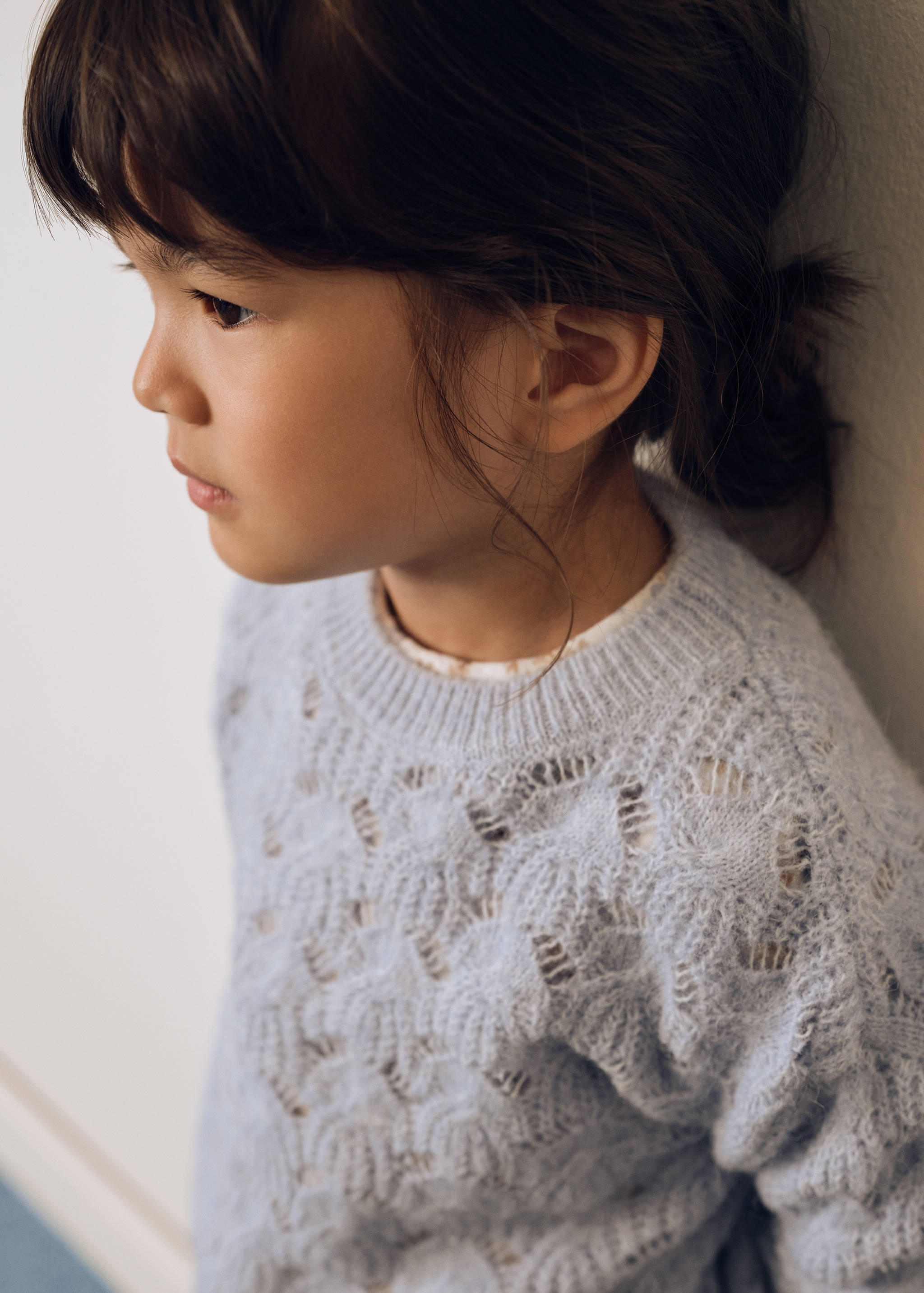 Knit sweater with lace pattern - Details of the article 5