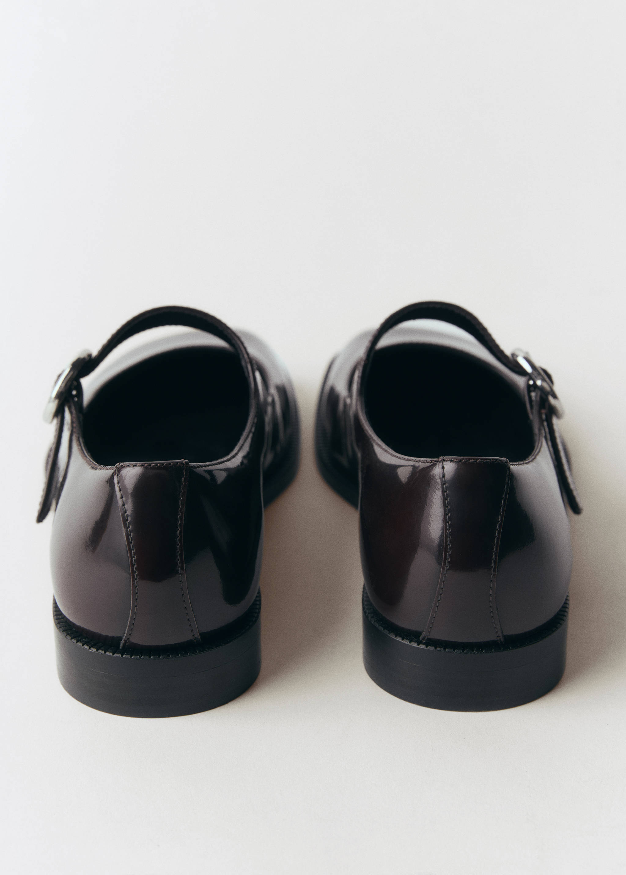 Buckle leather ballerina - Details of the article 1