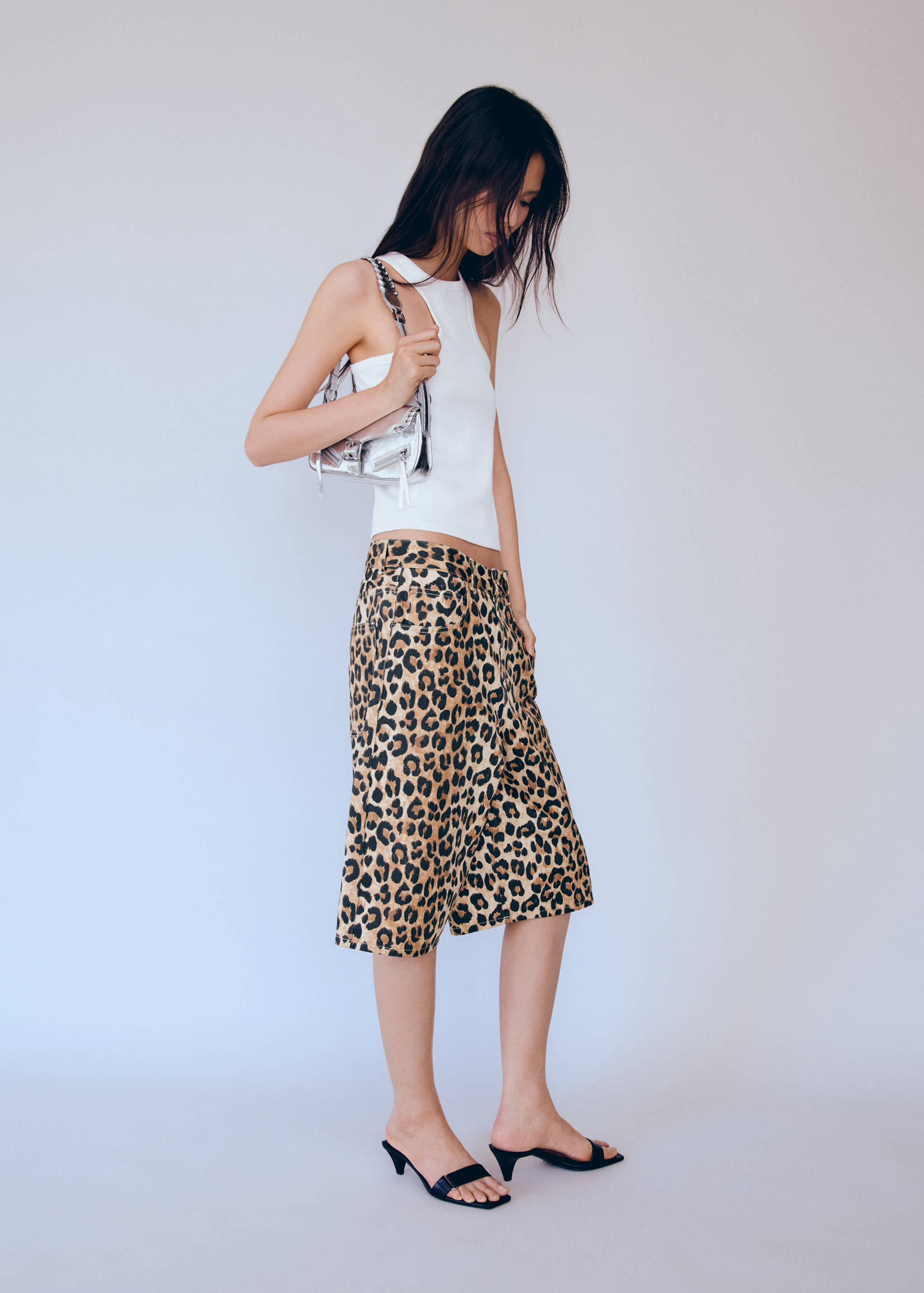 Top côtelé en coton - Plan général