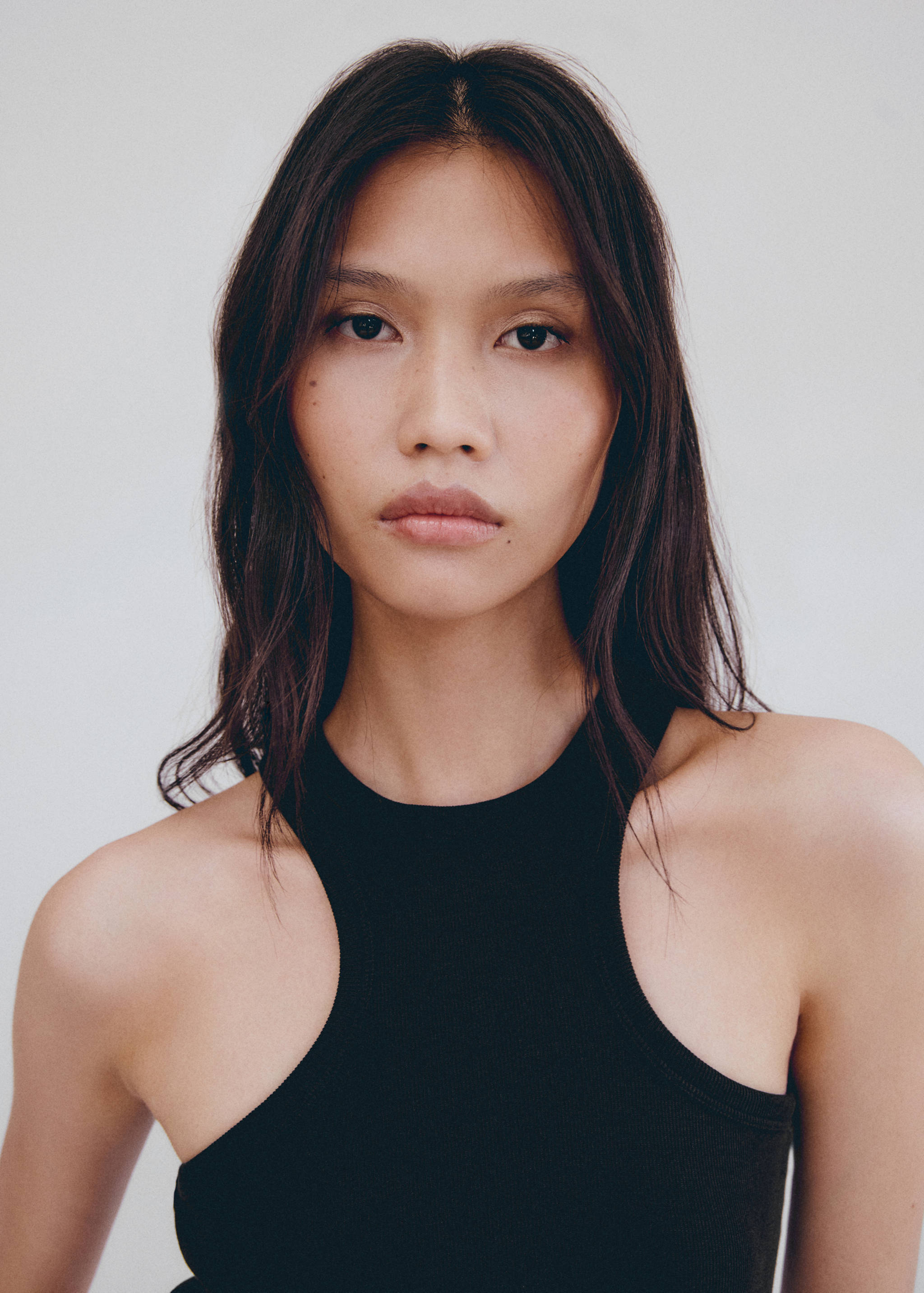 Top côtelé en coton - Plan moyen