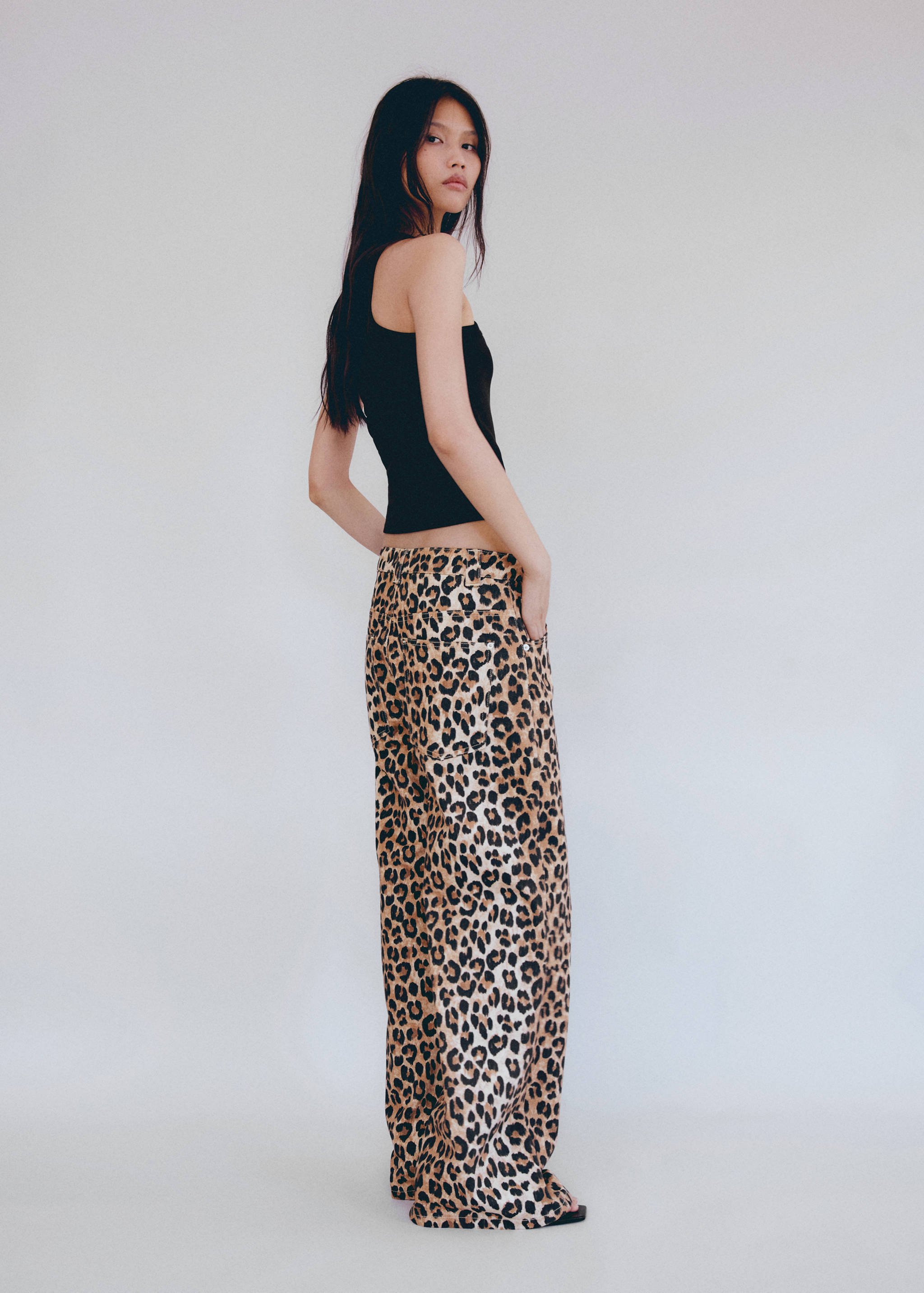 Top côtelé en coton - Verso de l’article