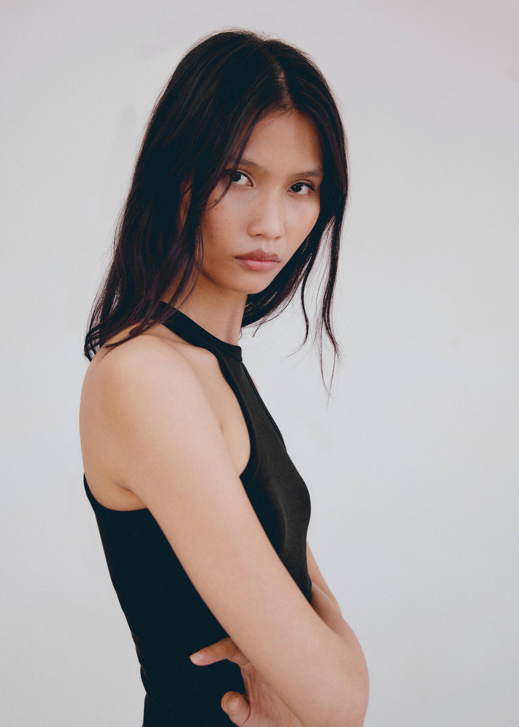 Top côtelé en coton - Détail de l'article 1