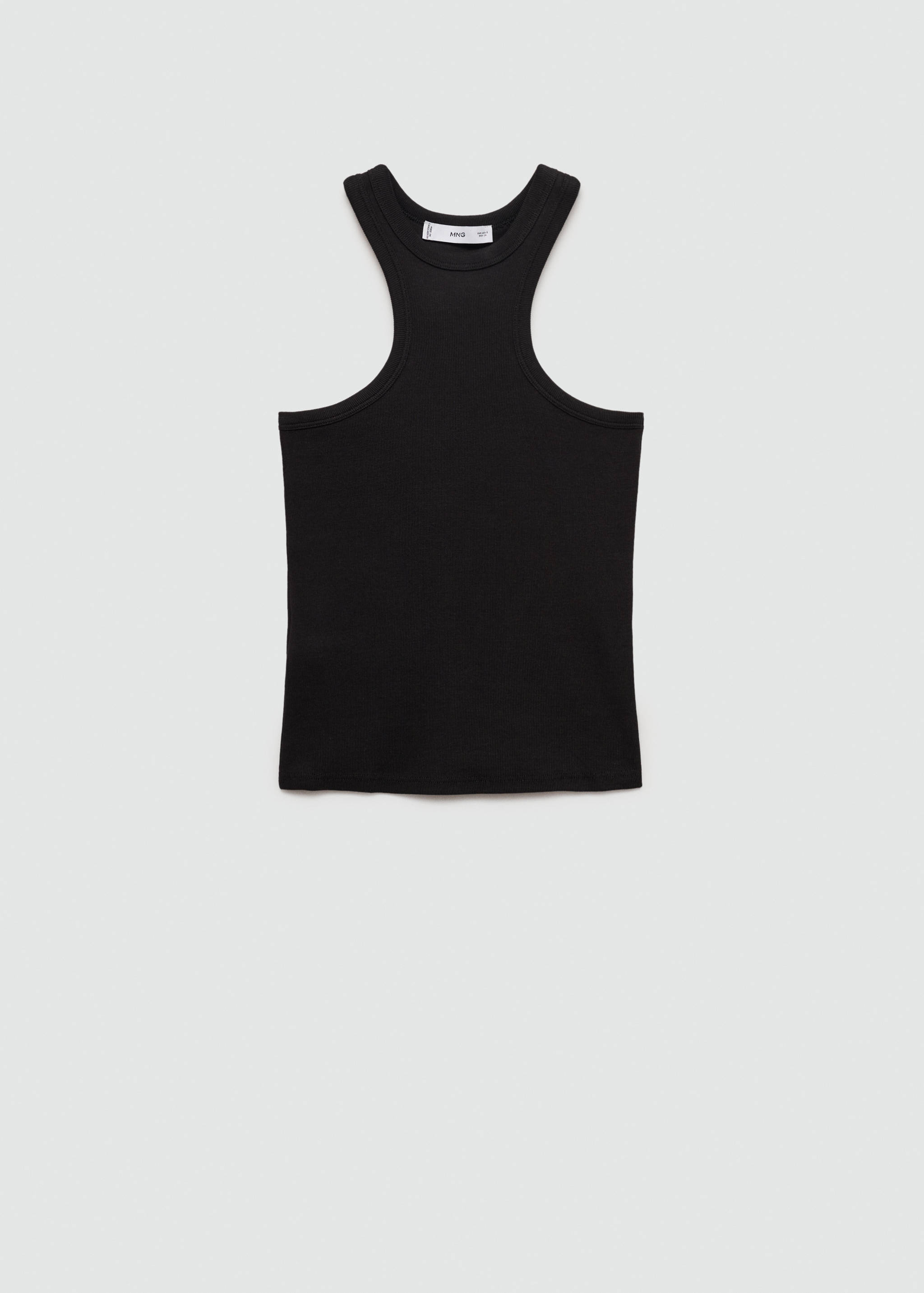 Top côtelé en coton - Article sans modèle