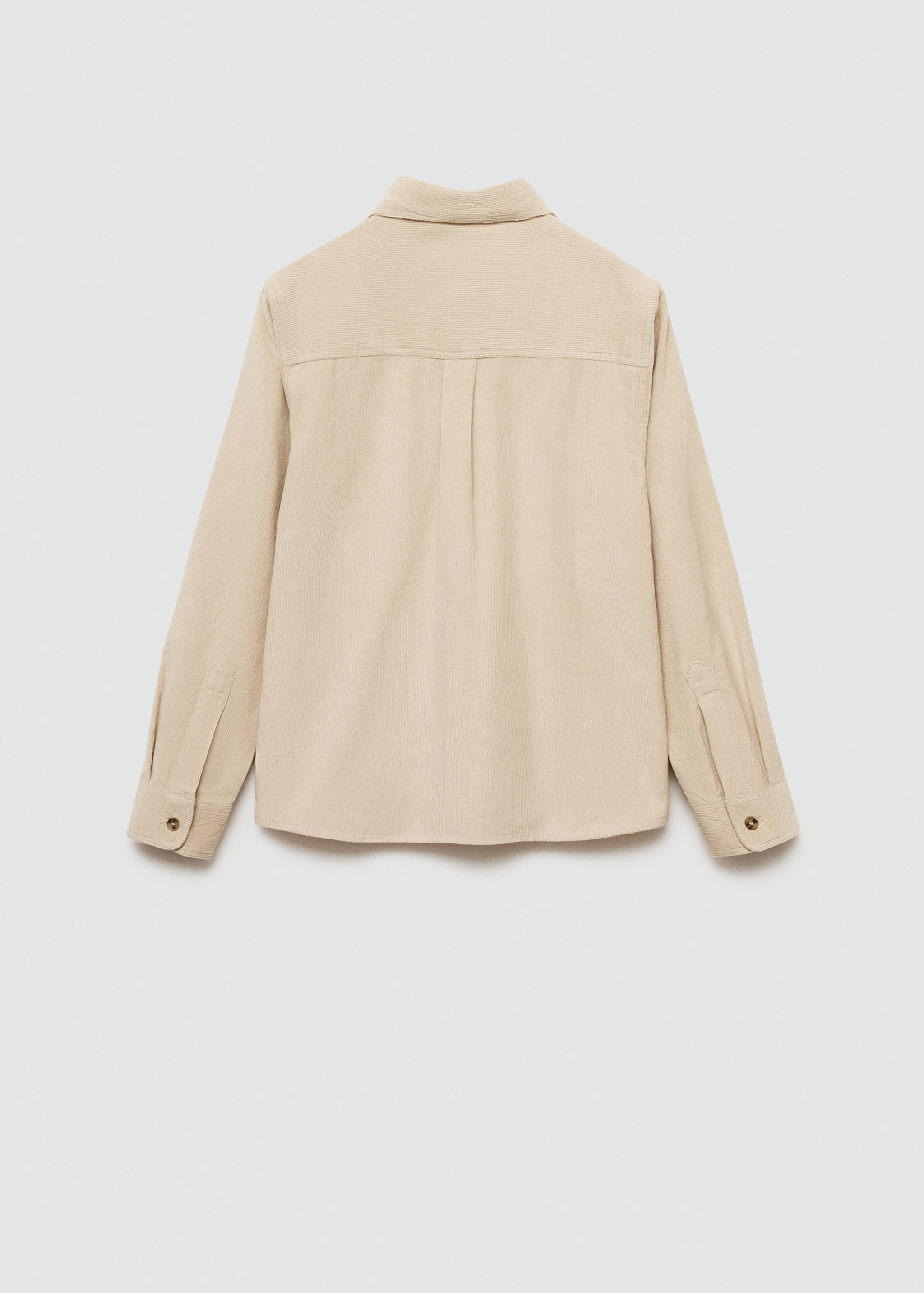 Рубашка regular fit из вельвета - Обратная сторона изделия