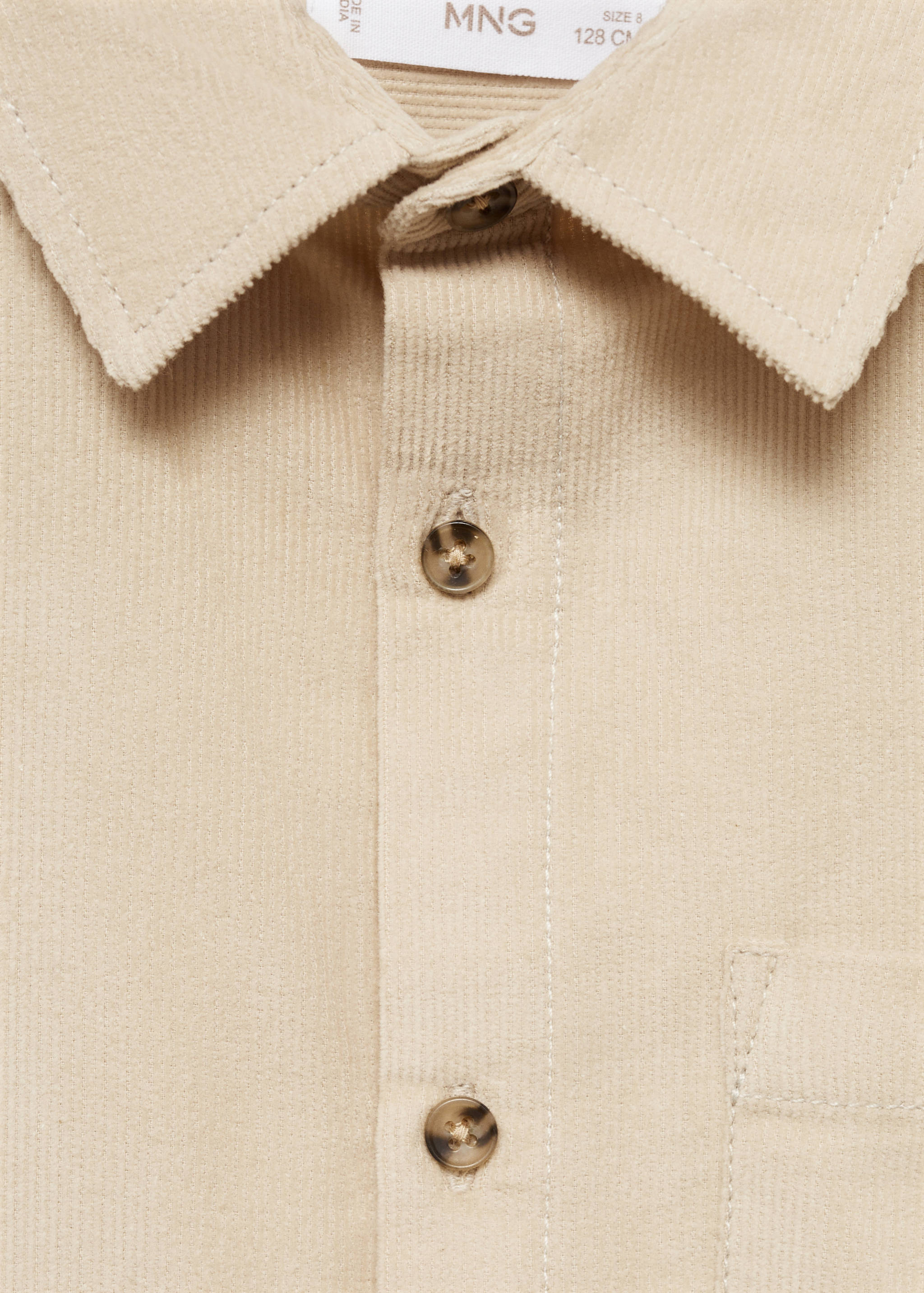 Рубашка regular fit из вельвета - Деталь изделия 8