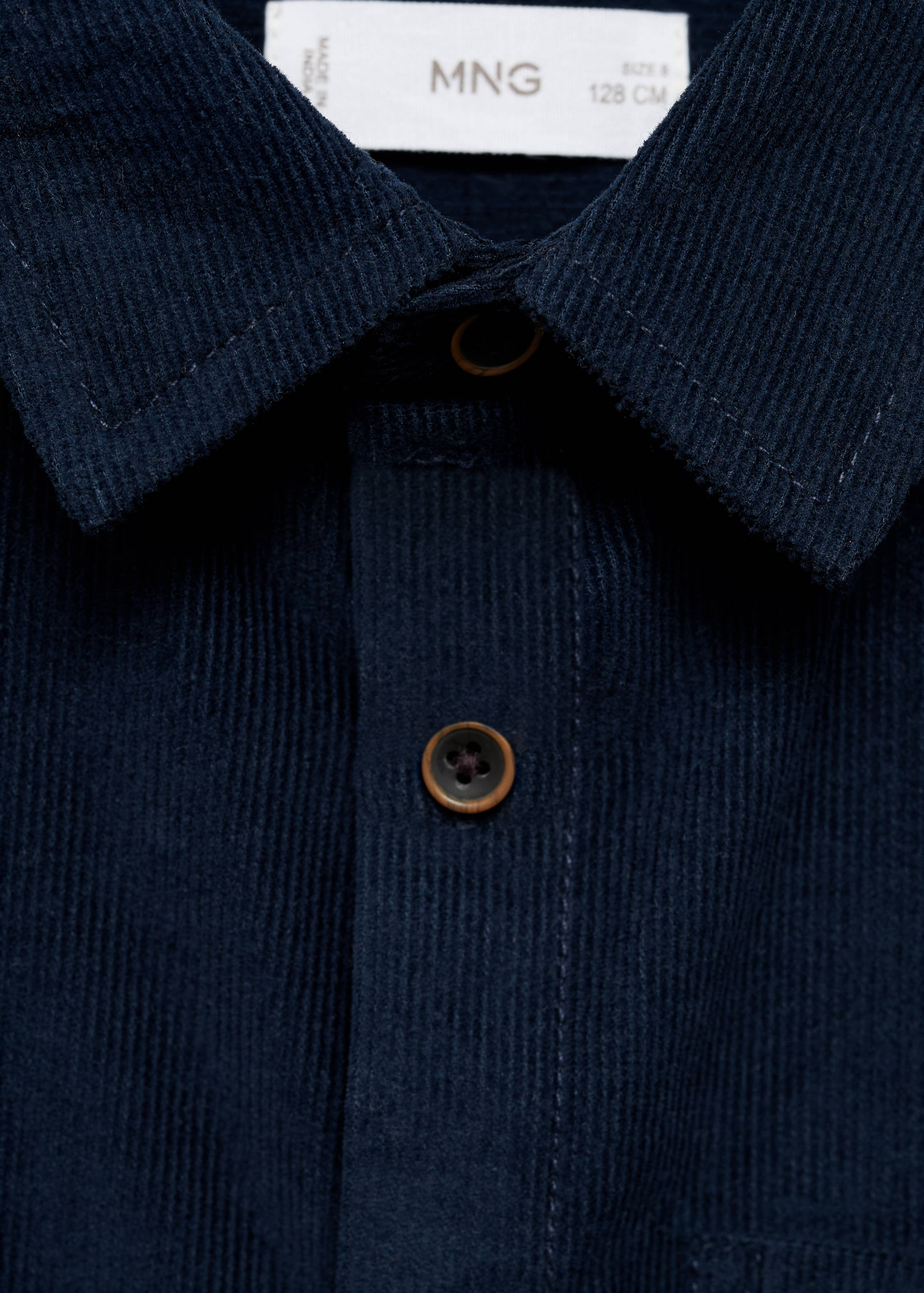 Рубашка regular fit из вельвета - Деталь изделия 8