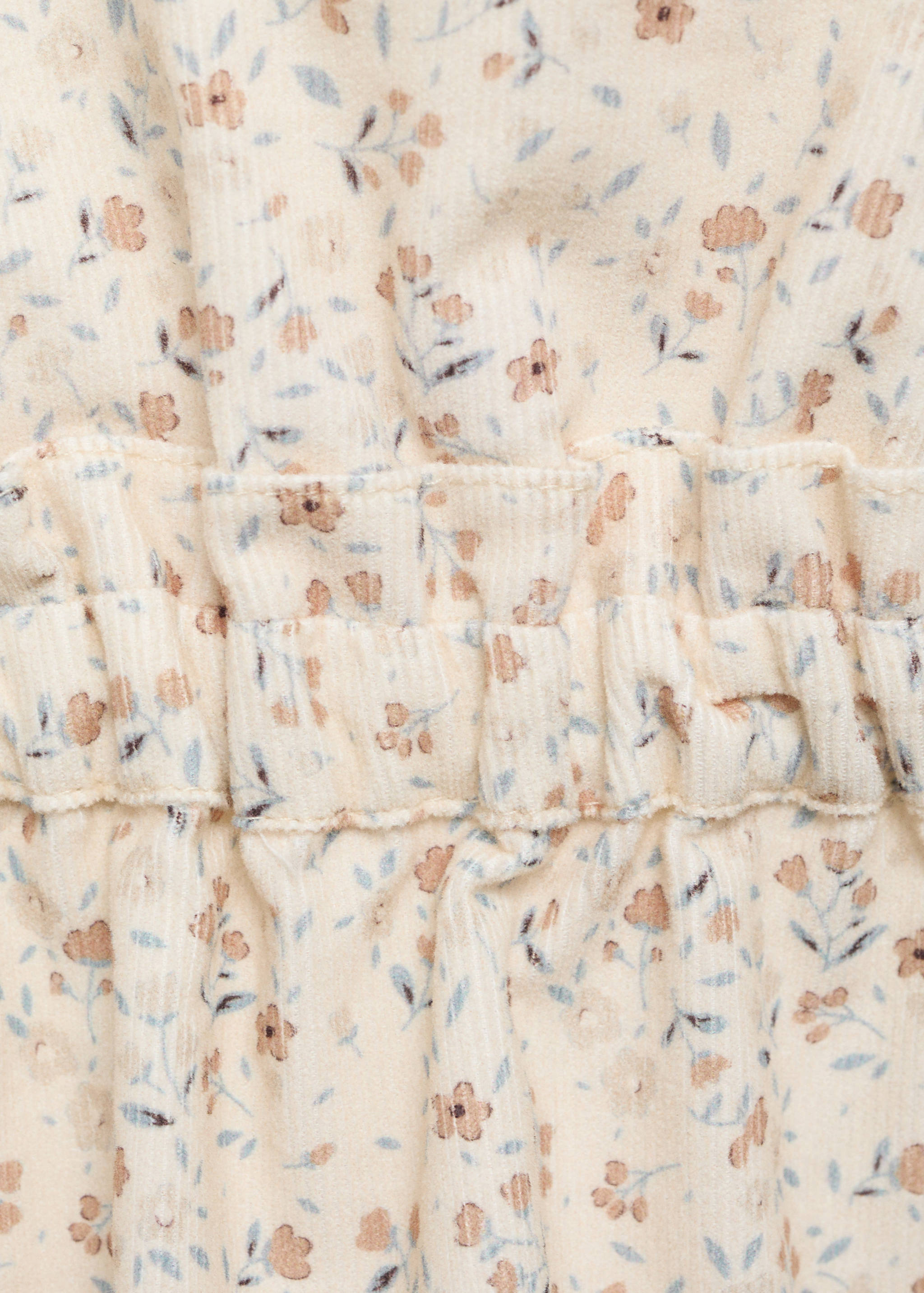 Floral cotton pinafore dress - Details of the article 0