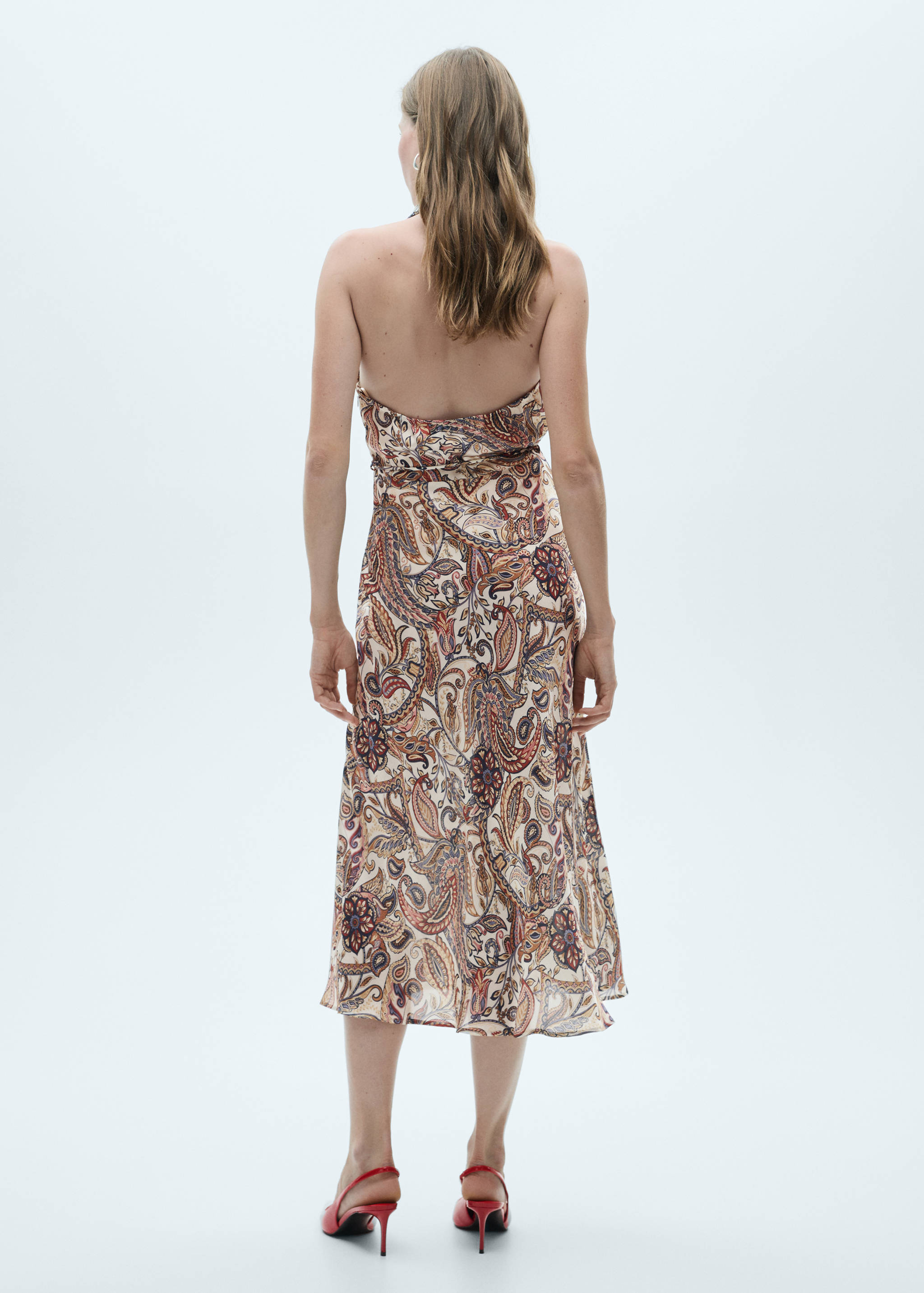 Printed bow dress - Reverse of the article