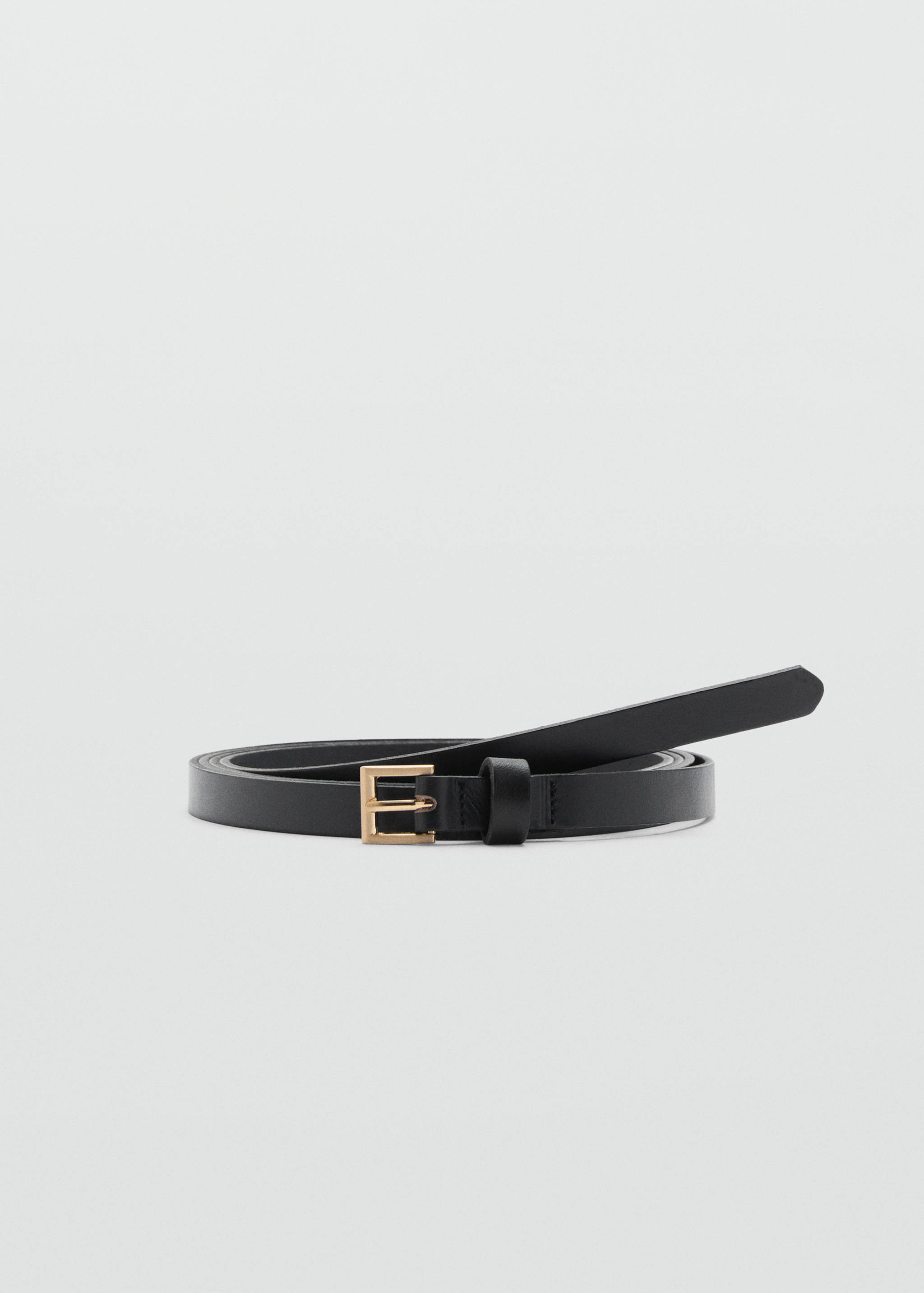 100% fine leather belt with double twist - Article without model