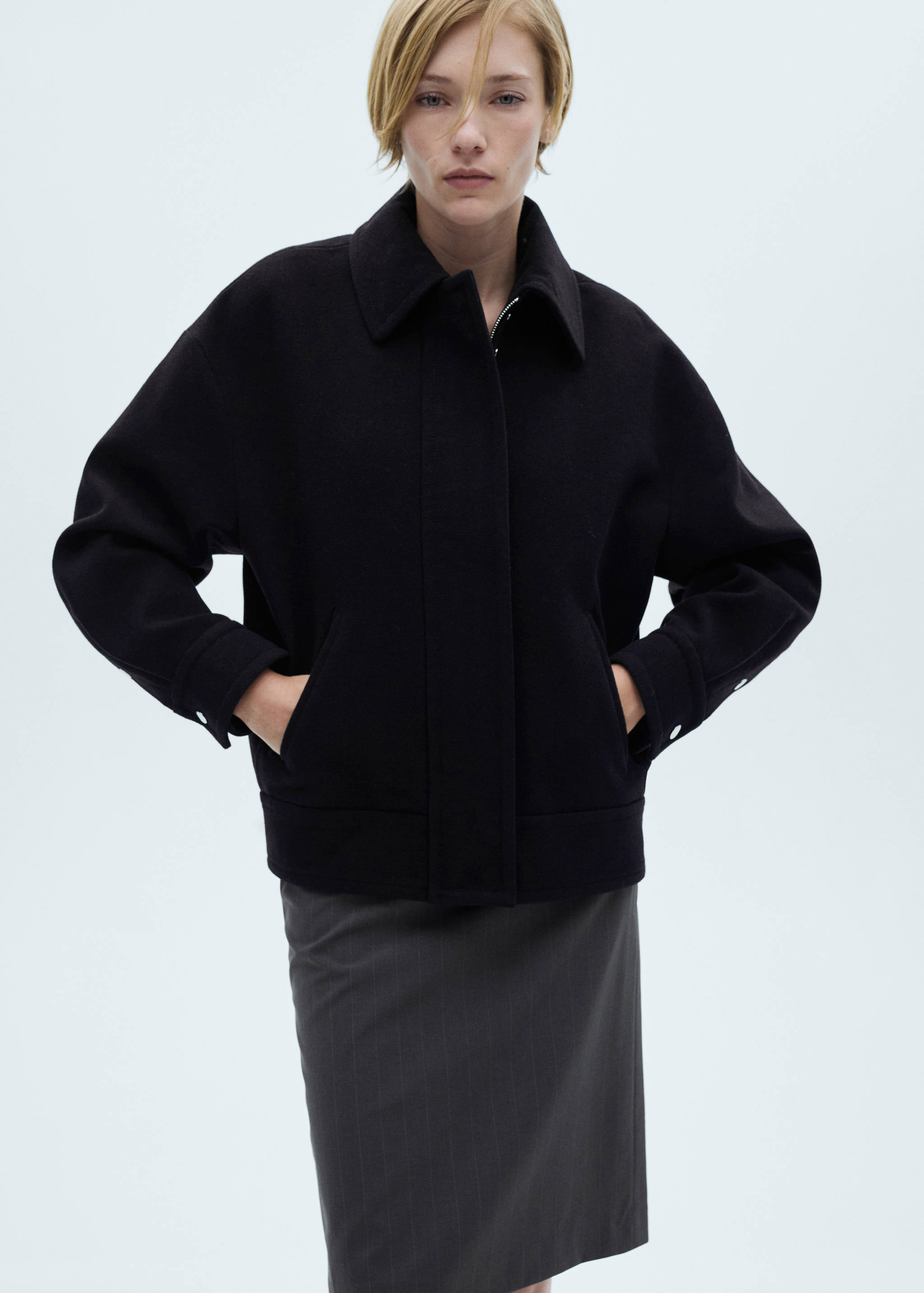 Oversize wool jacket - Medium plane