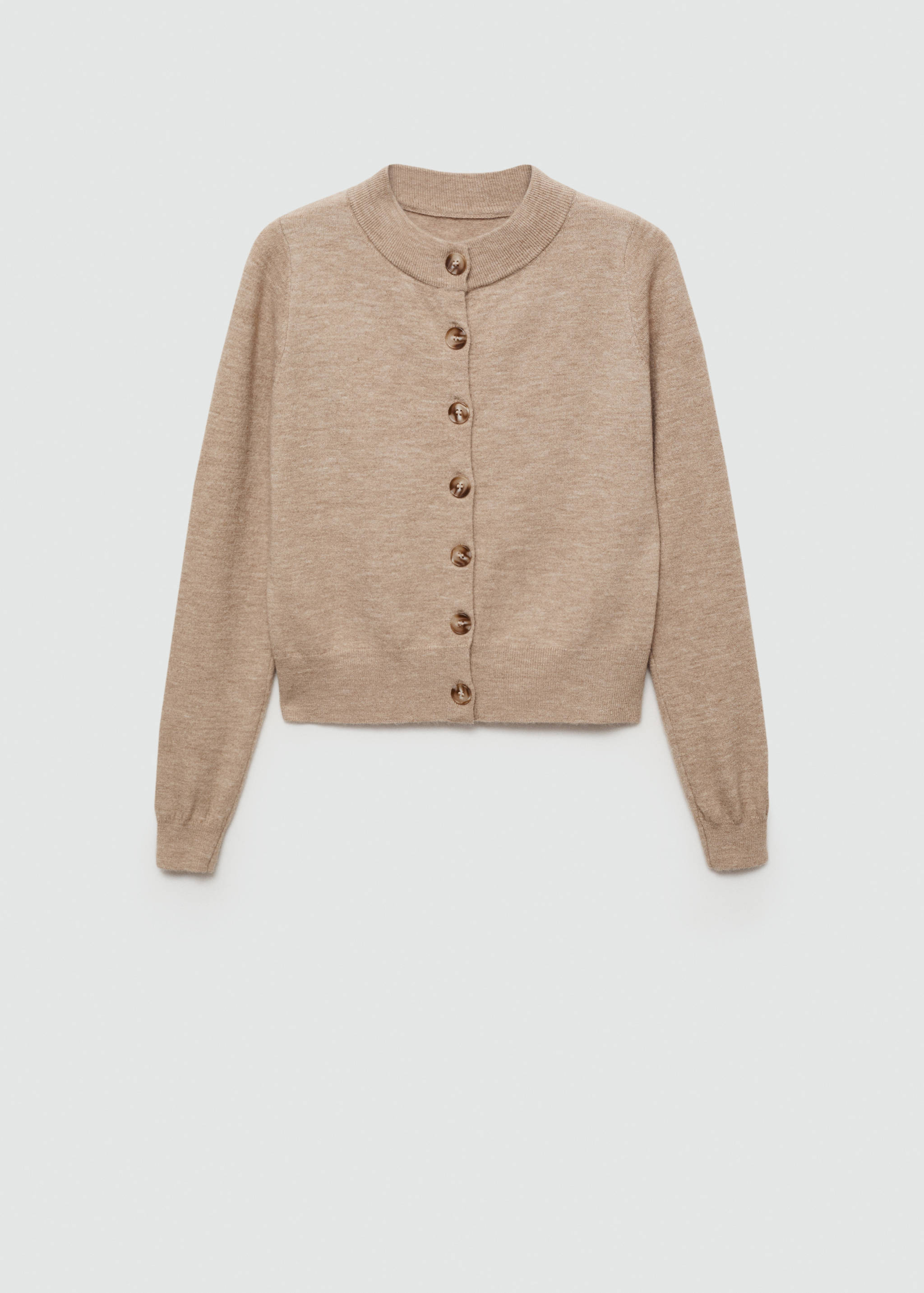 Round-neck buttoned cardigan - Article without model