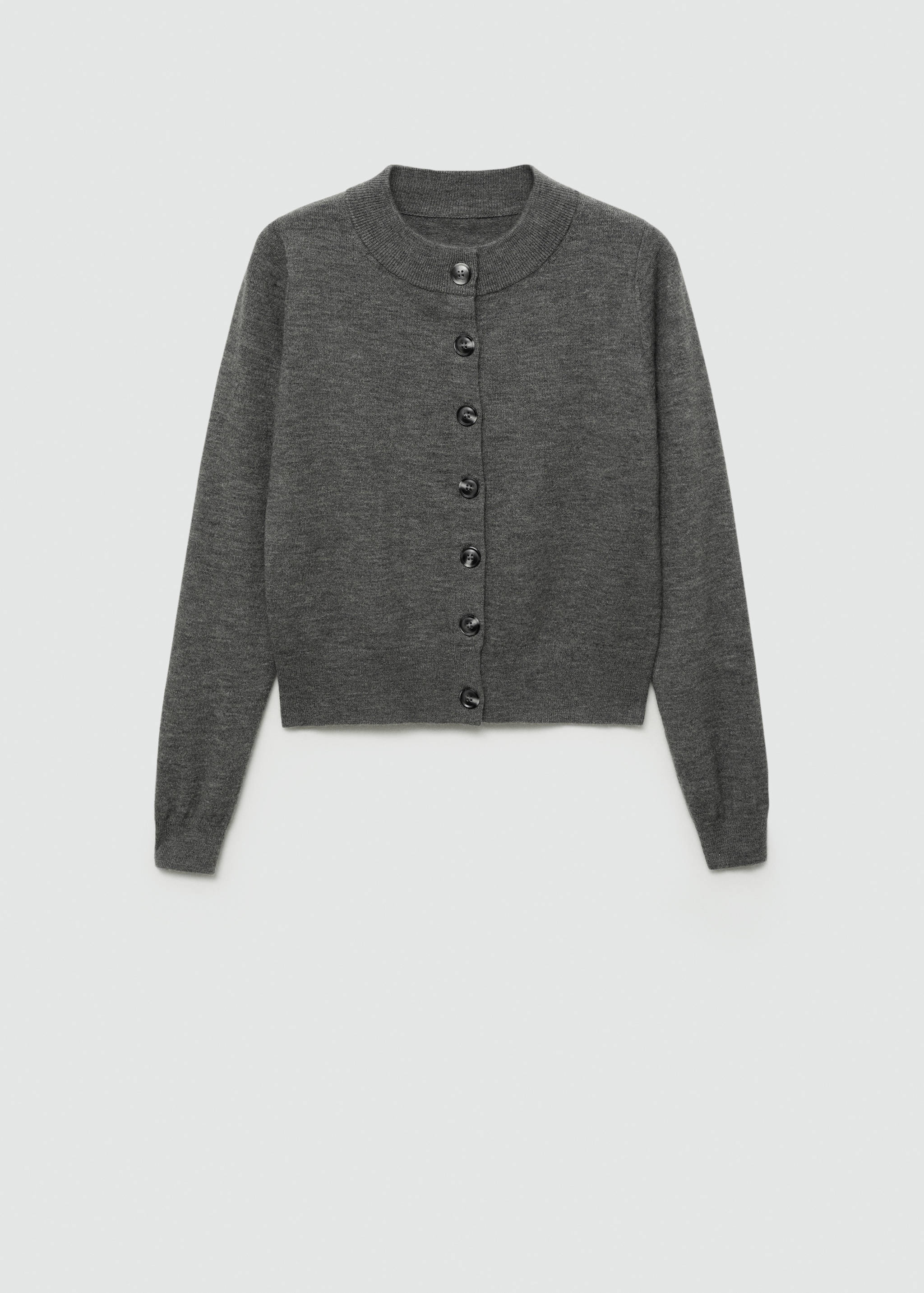 Round-neck buttoned cardigan - Article without model