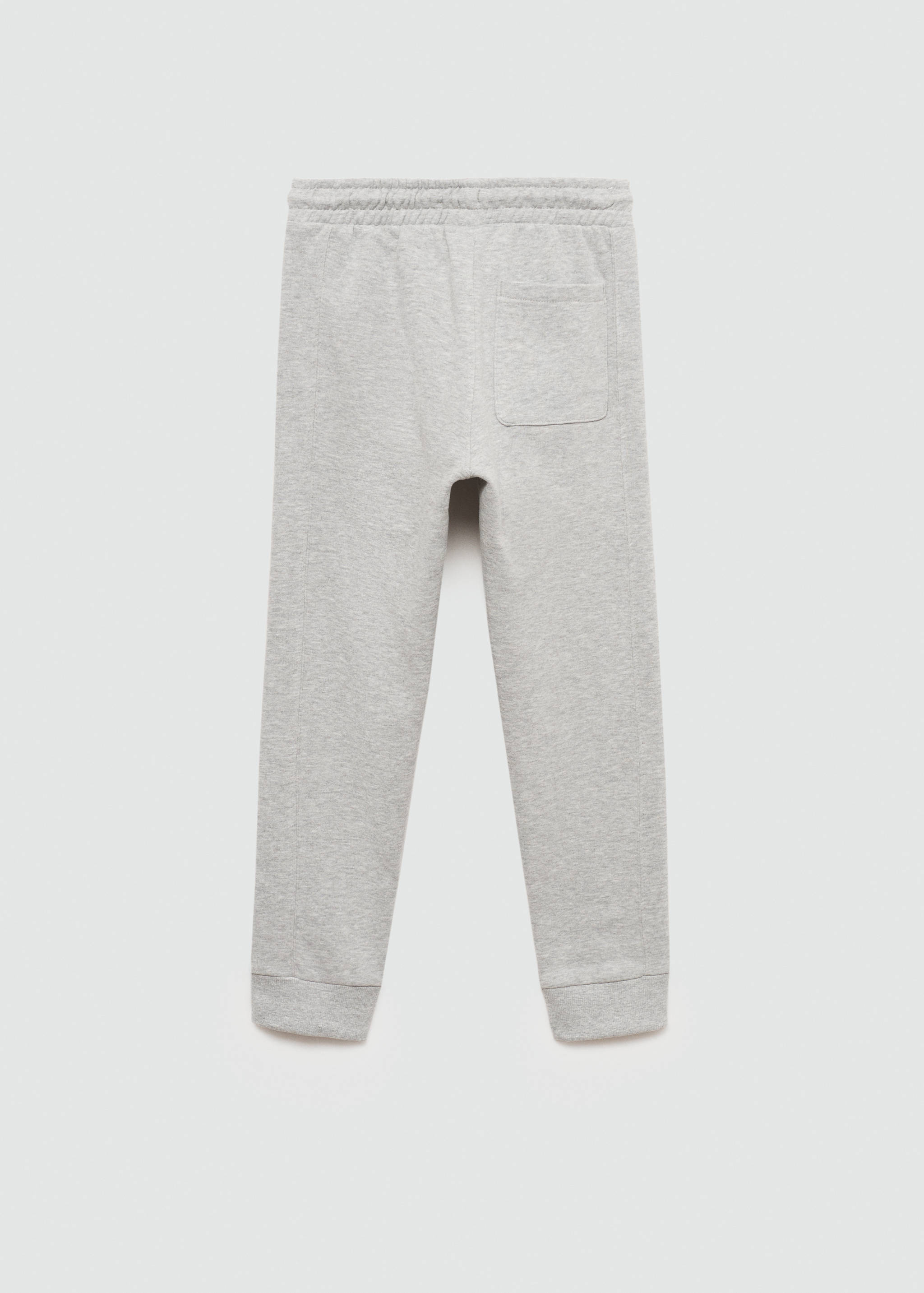 Cotton jogger trousers with pockets - Reverse of the article