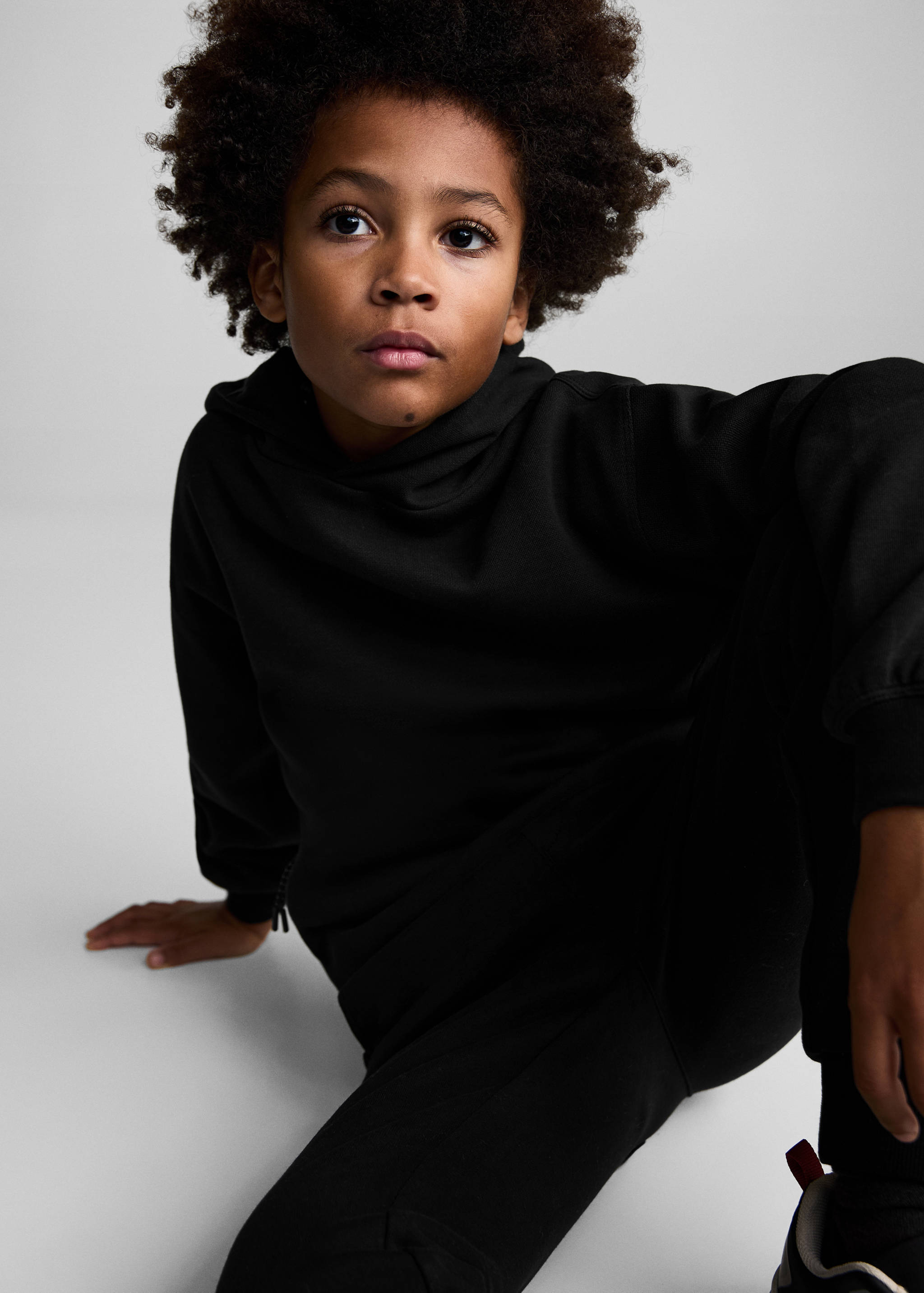 Cotton jogger trousers with pockets - Medium plane