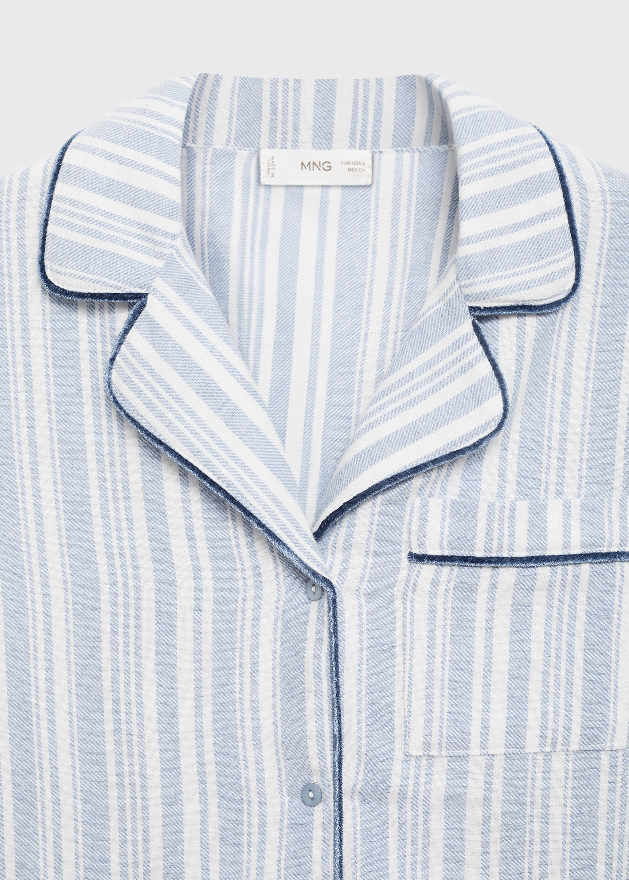 Striped long pyjamas - Details of the article 0