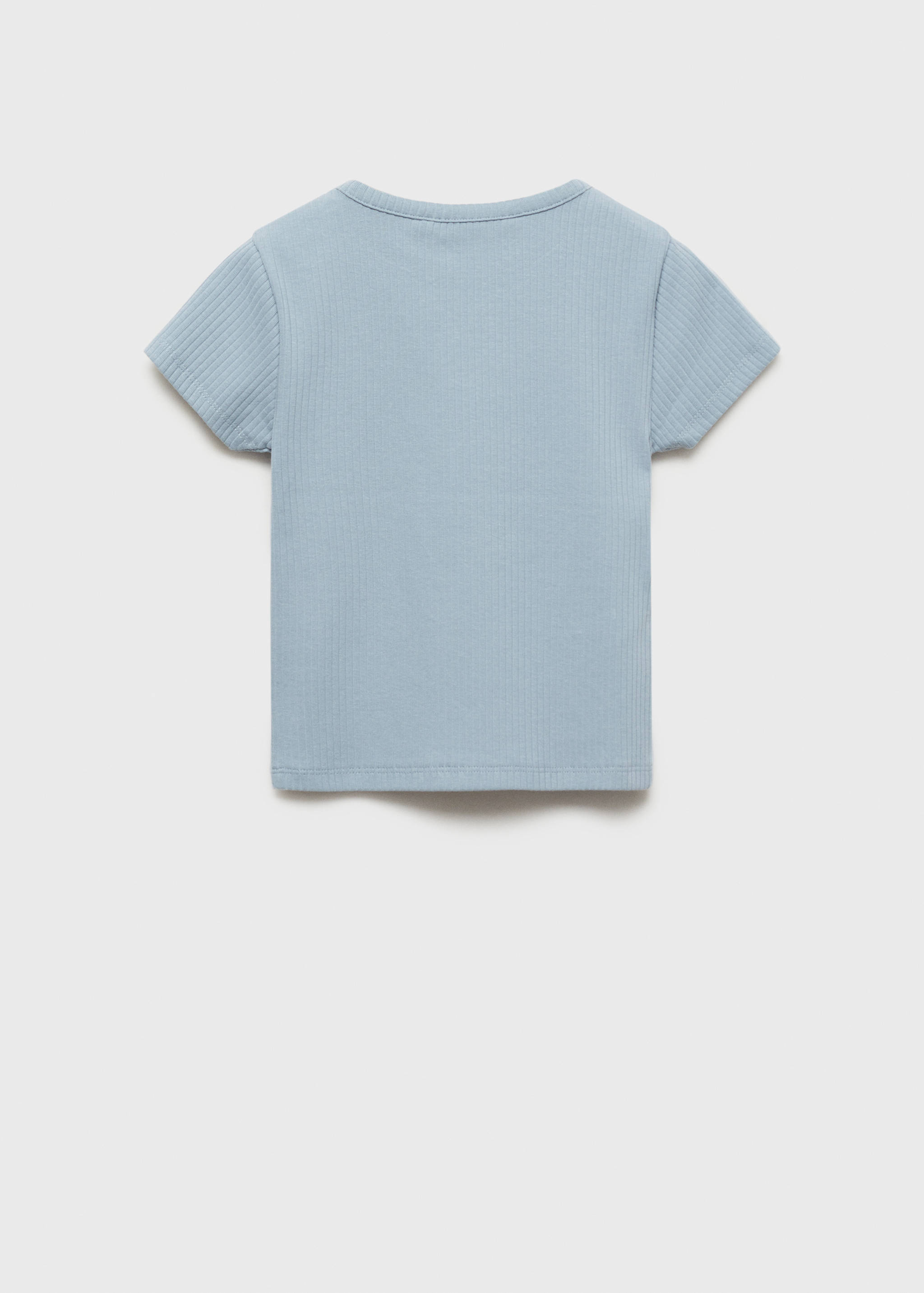 Ribbed cotton T-shirt - Reverse of the article