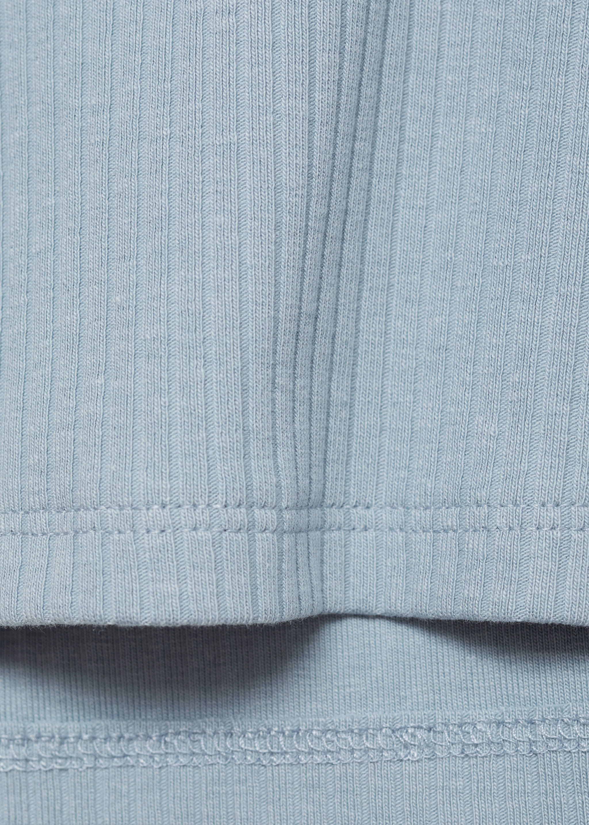 Ribbed cotton T-shirt - Details of the article 0