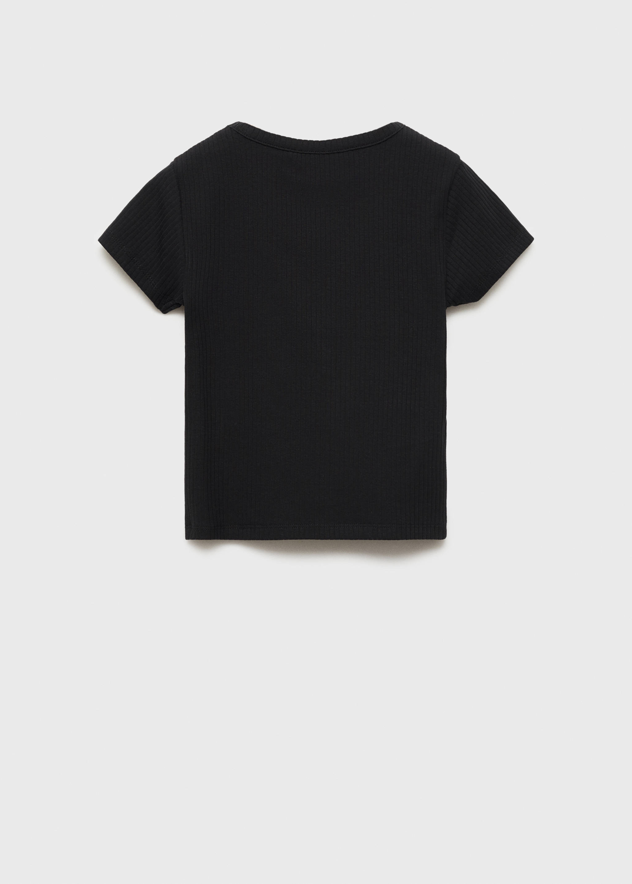 Ribbed cotton T-shirt - Reverse of the article
