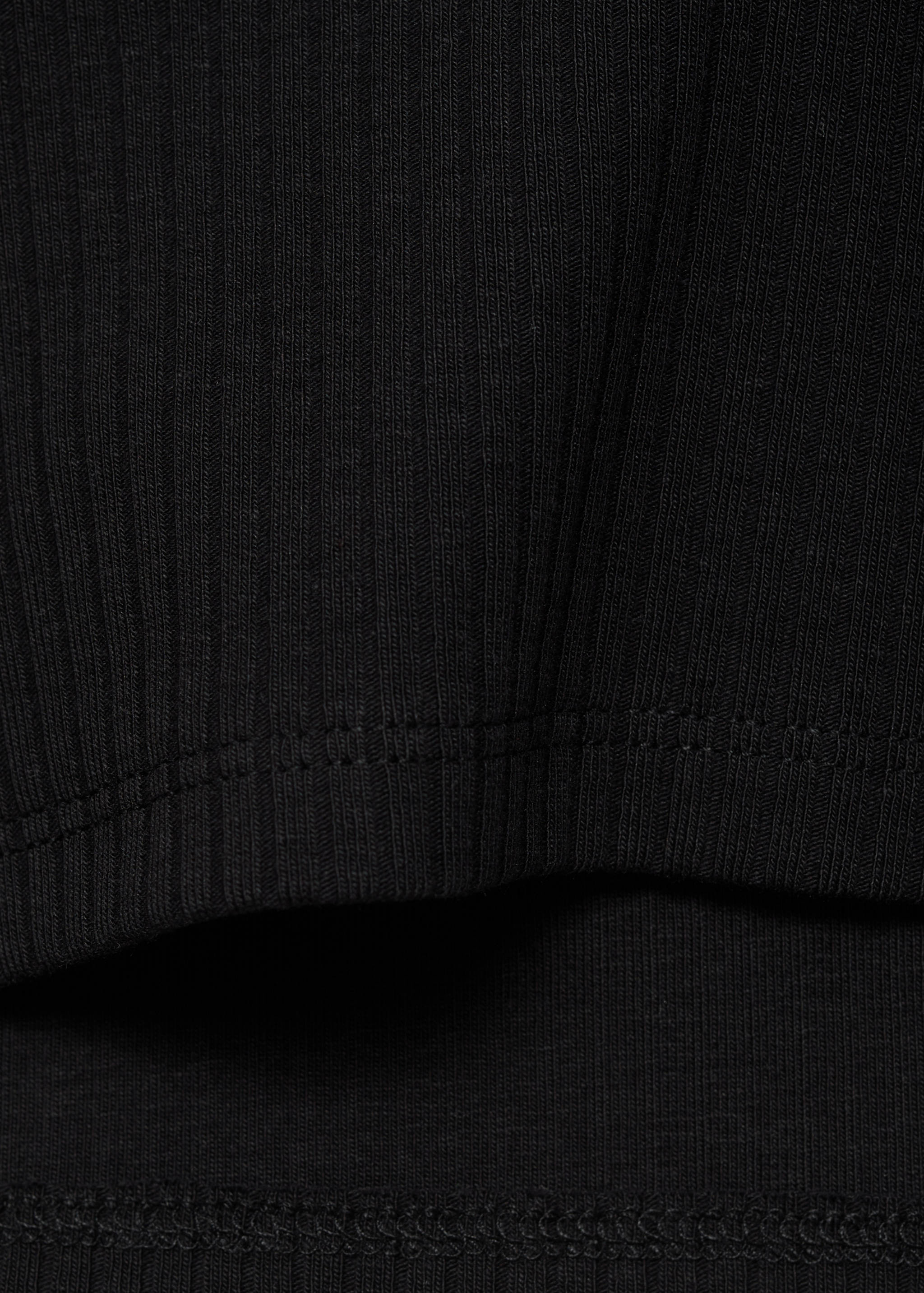 Ribbed cotton T-shirt - Details of the article 0
