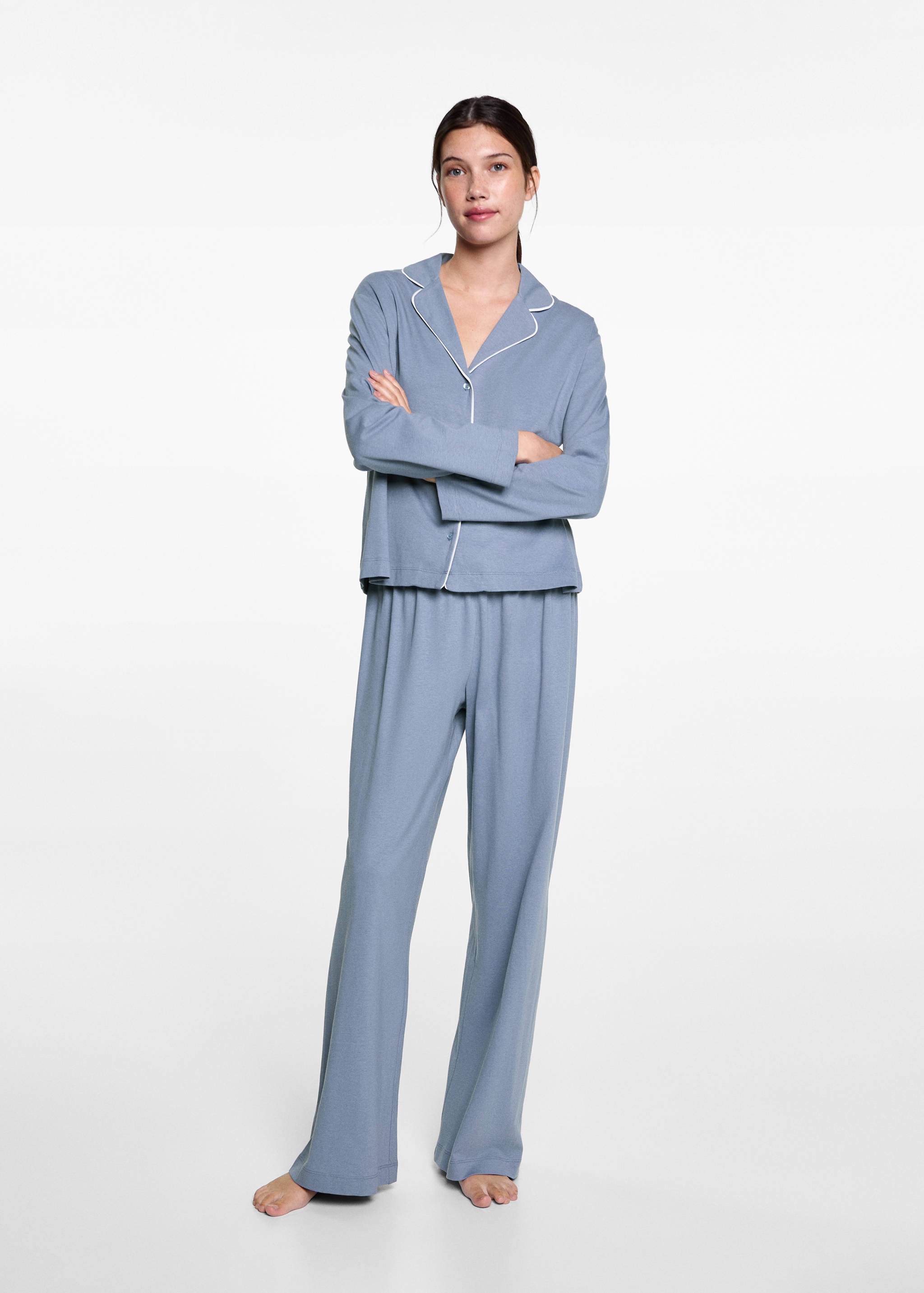 Cotton long pyjamas - General plane