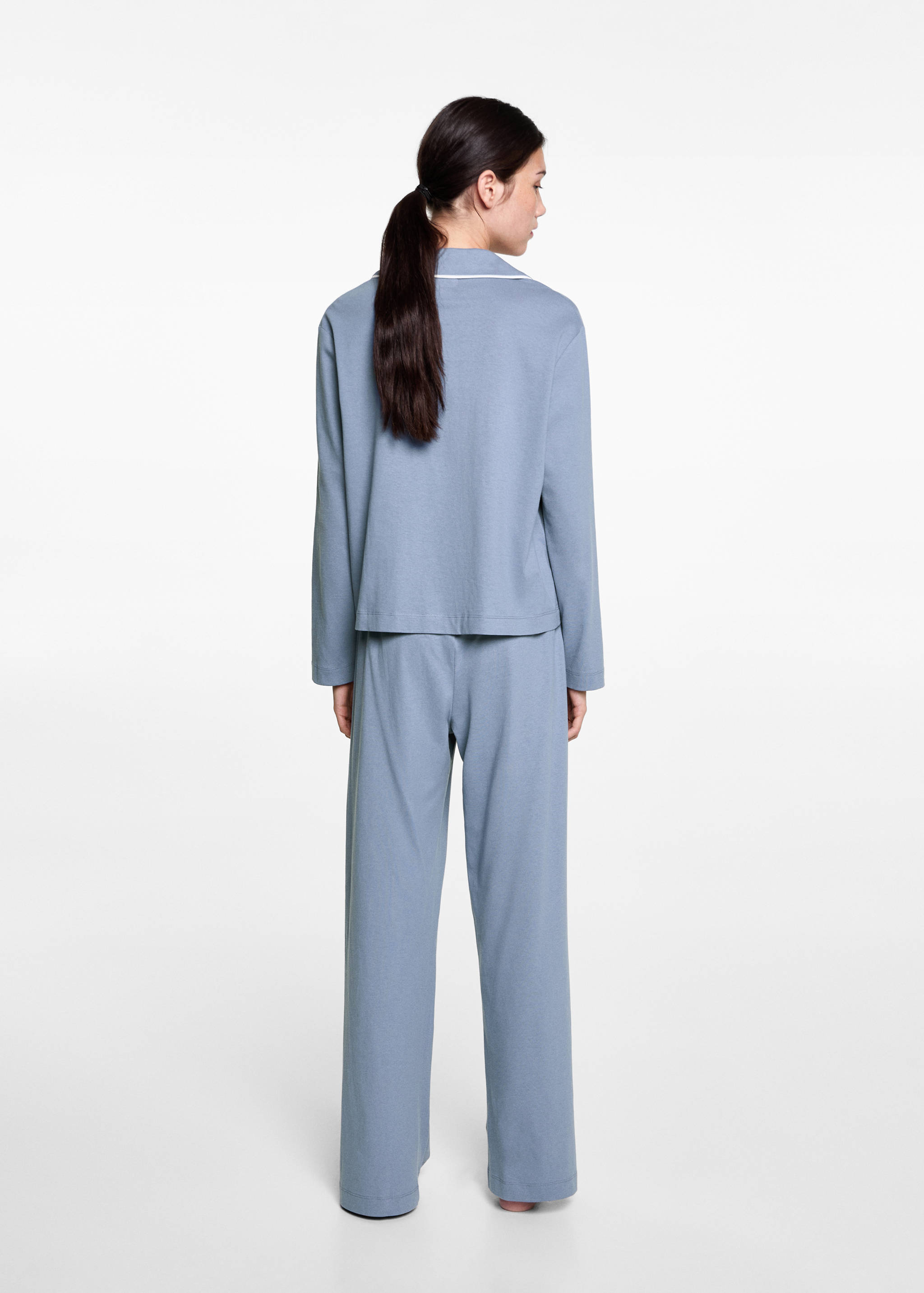 Cotton long pyjamas - Reverse of the article