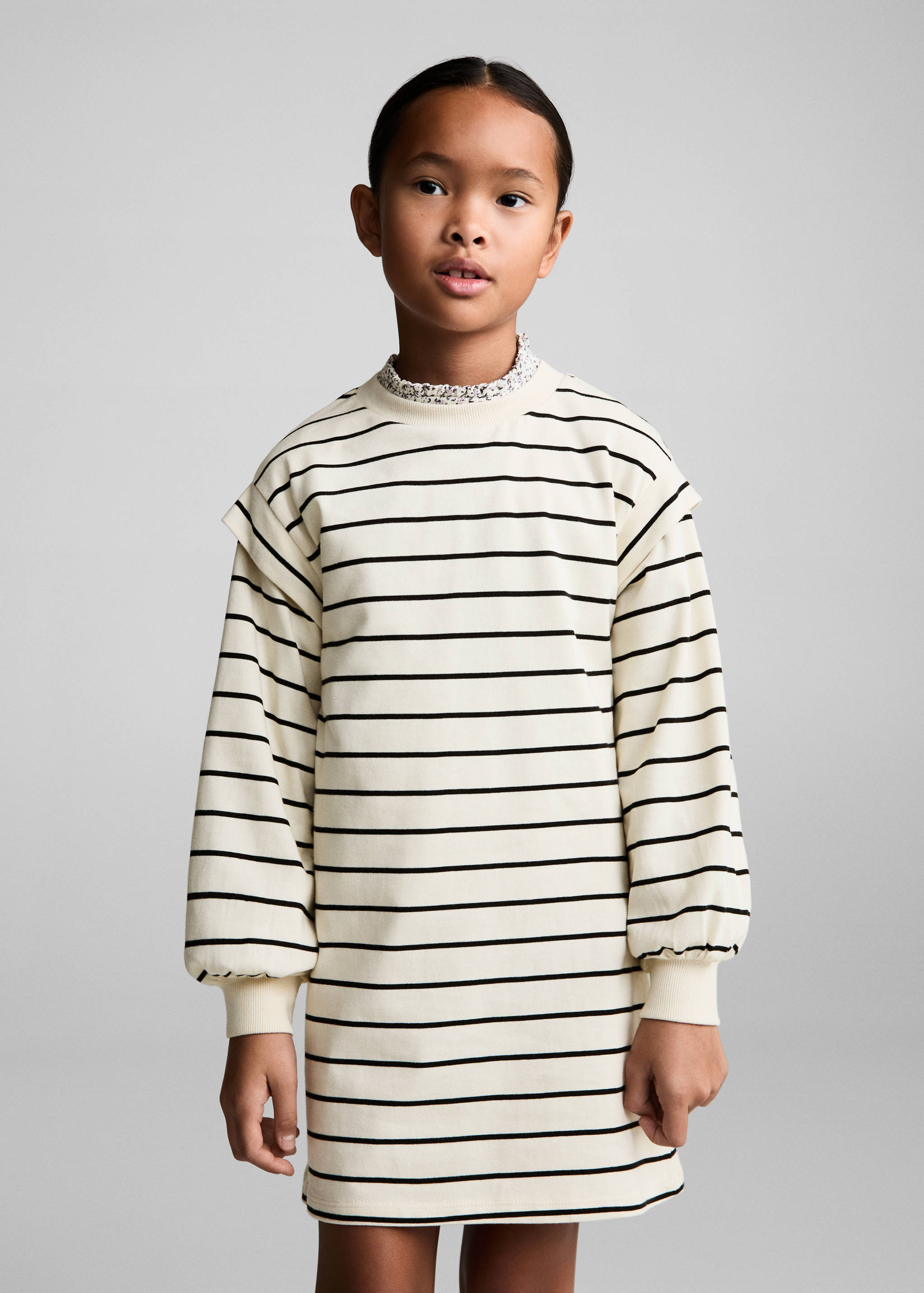 Vestido algodón rayas - Plano medio