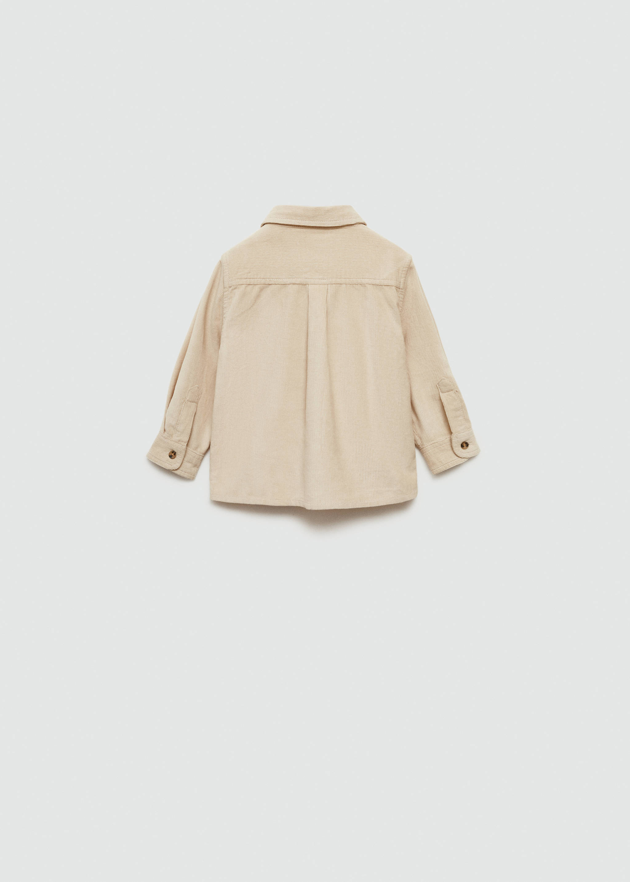 Corduroy overshirt with pockets - Reverse of the article