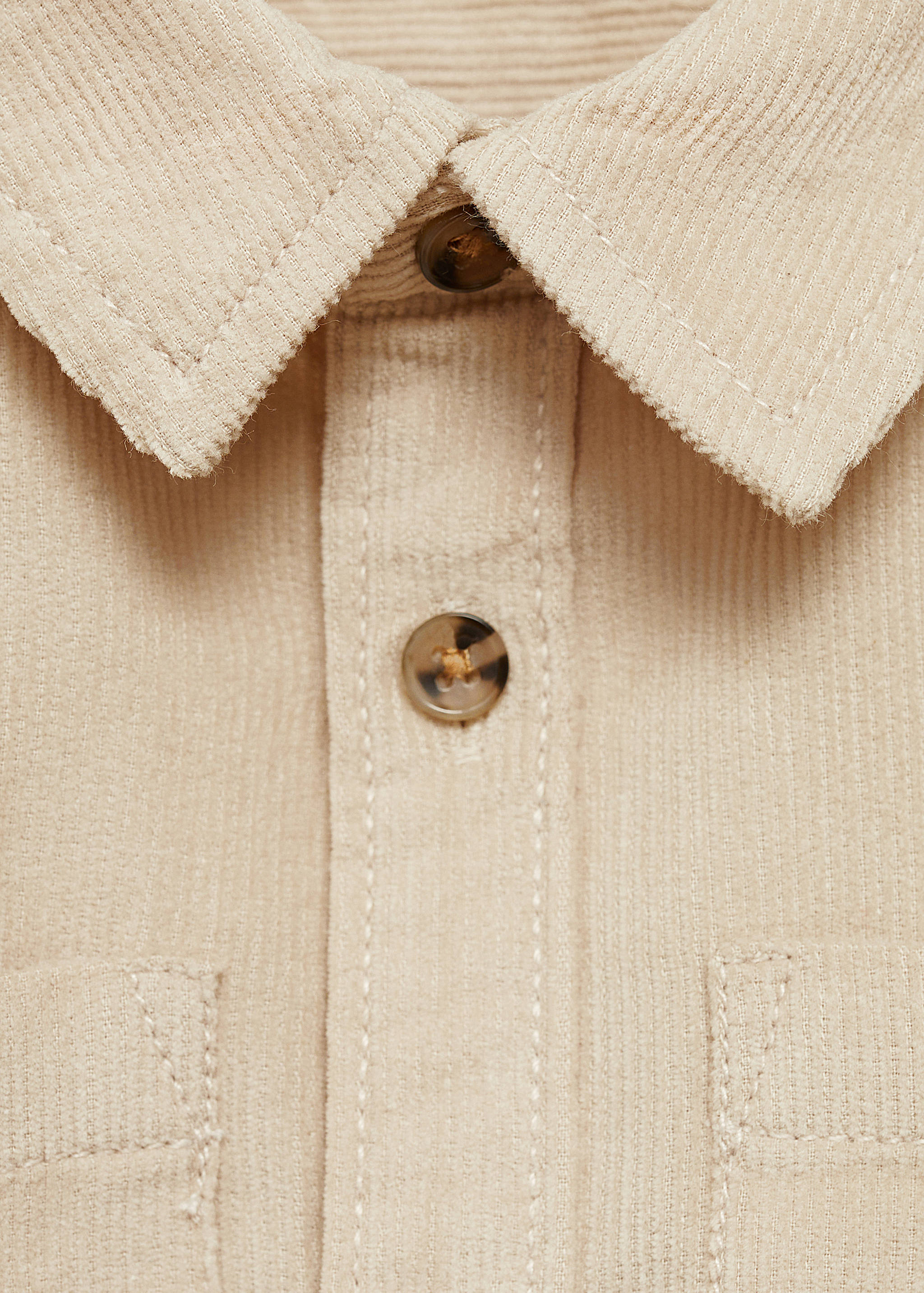 Corduroy overshirt with pockets - Details of the article 8