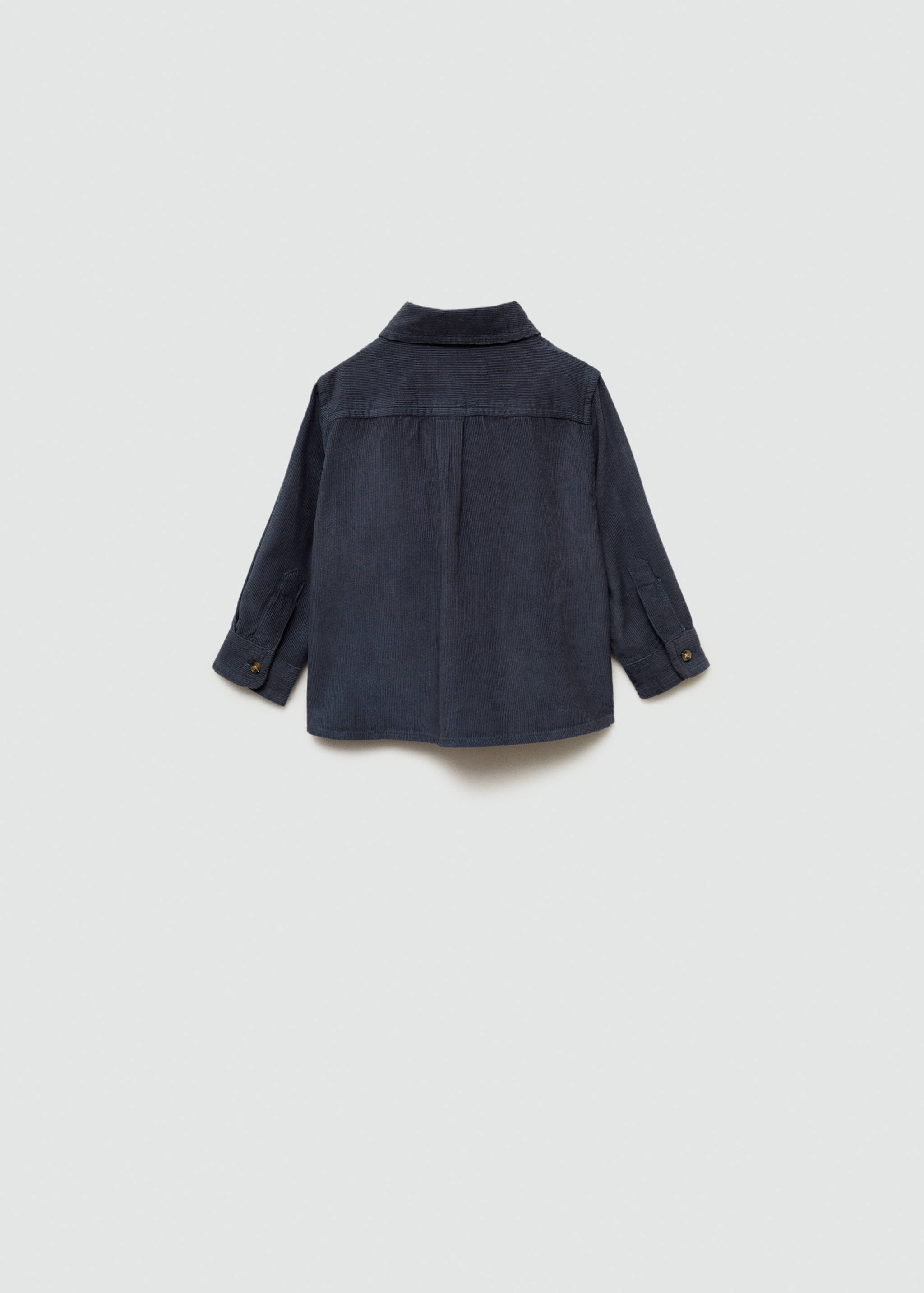 Corduroy overshirt with pockets - Reverse of the article