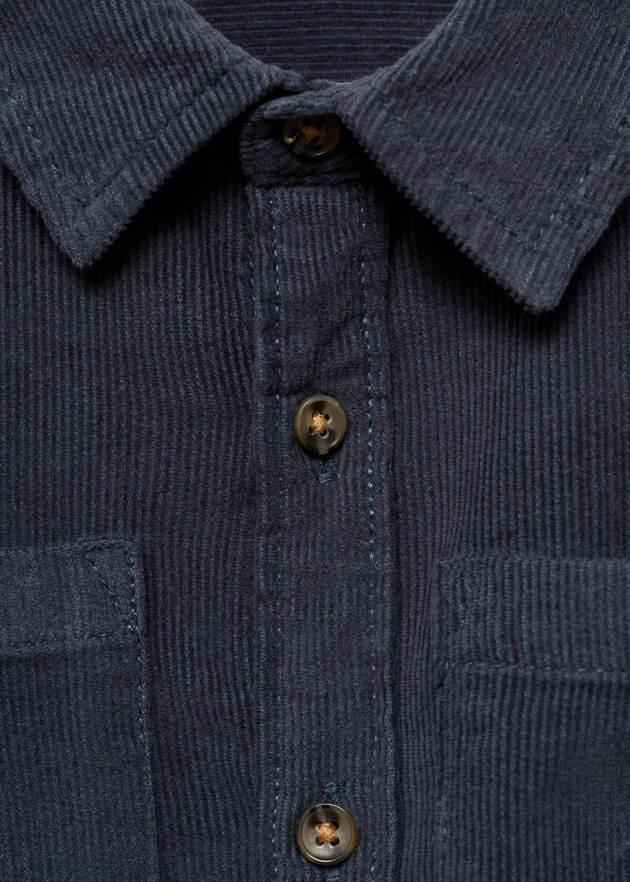 Corduroy overshirt with pockets - Details of the article 8