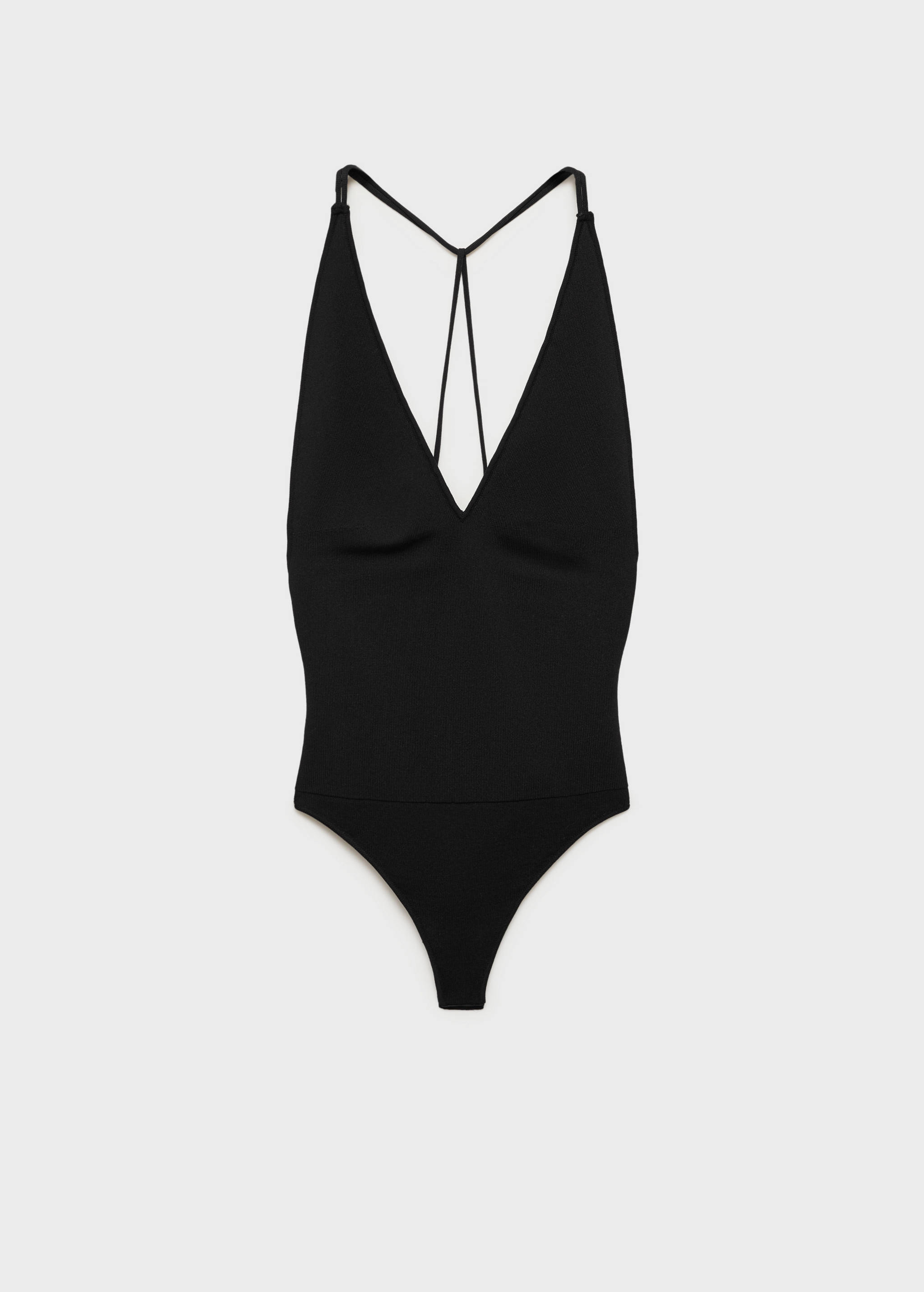 Knitted bodysuit with open back - Article sans modèle