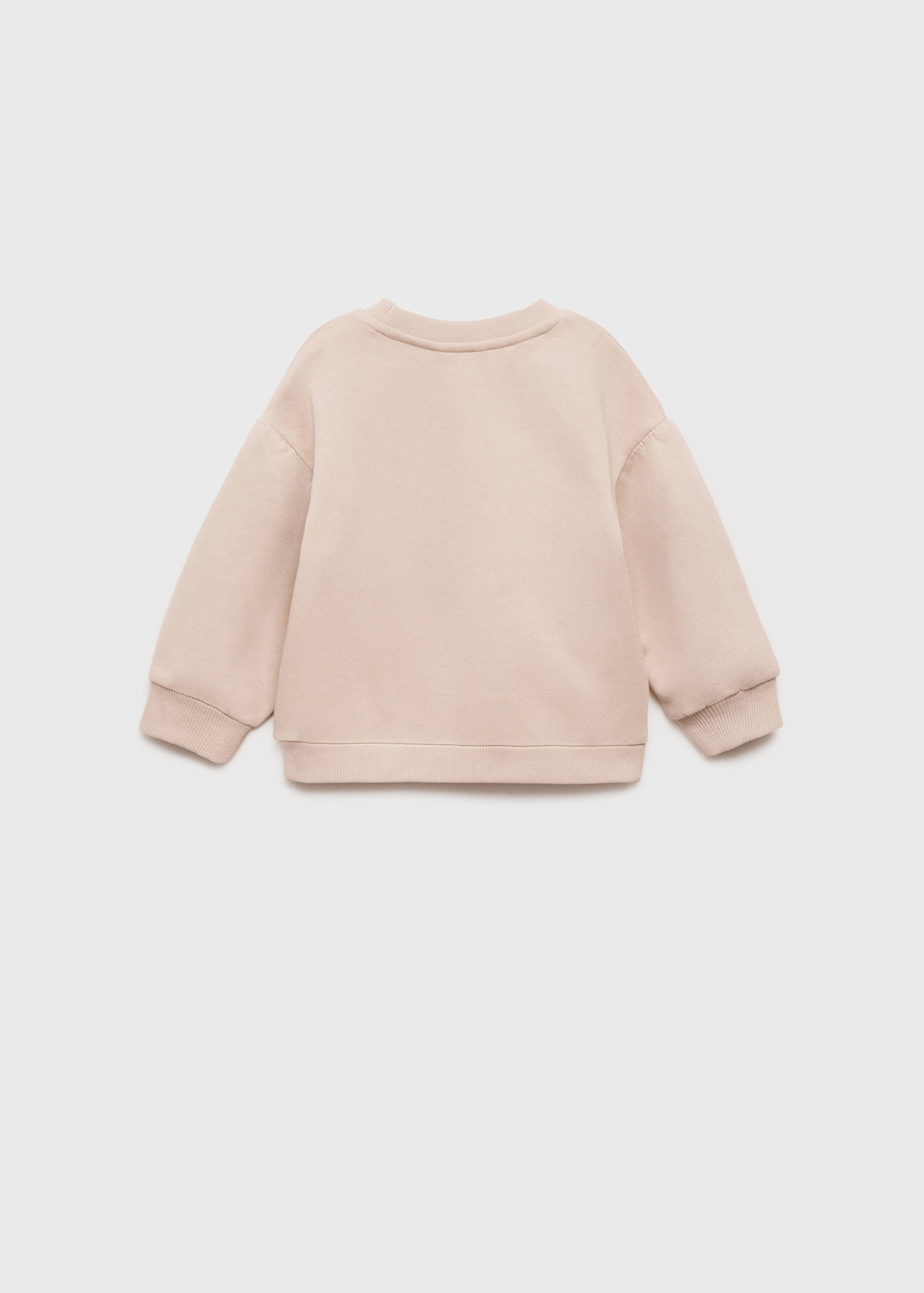 Embossed flower sweatshirt - Reverse of the article