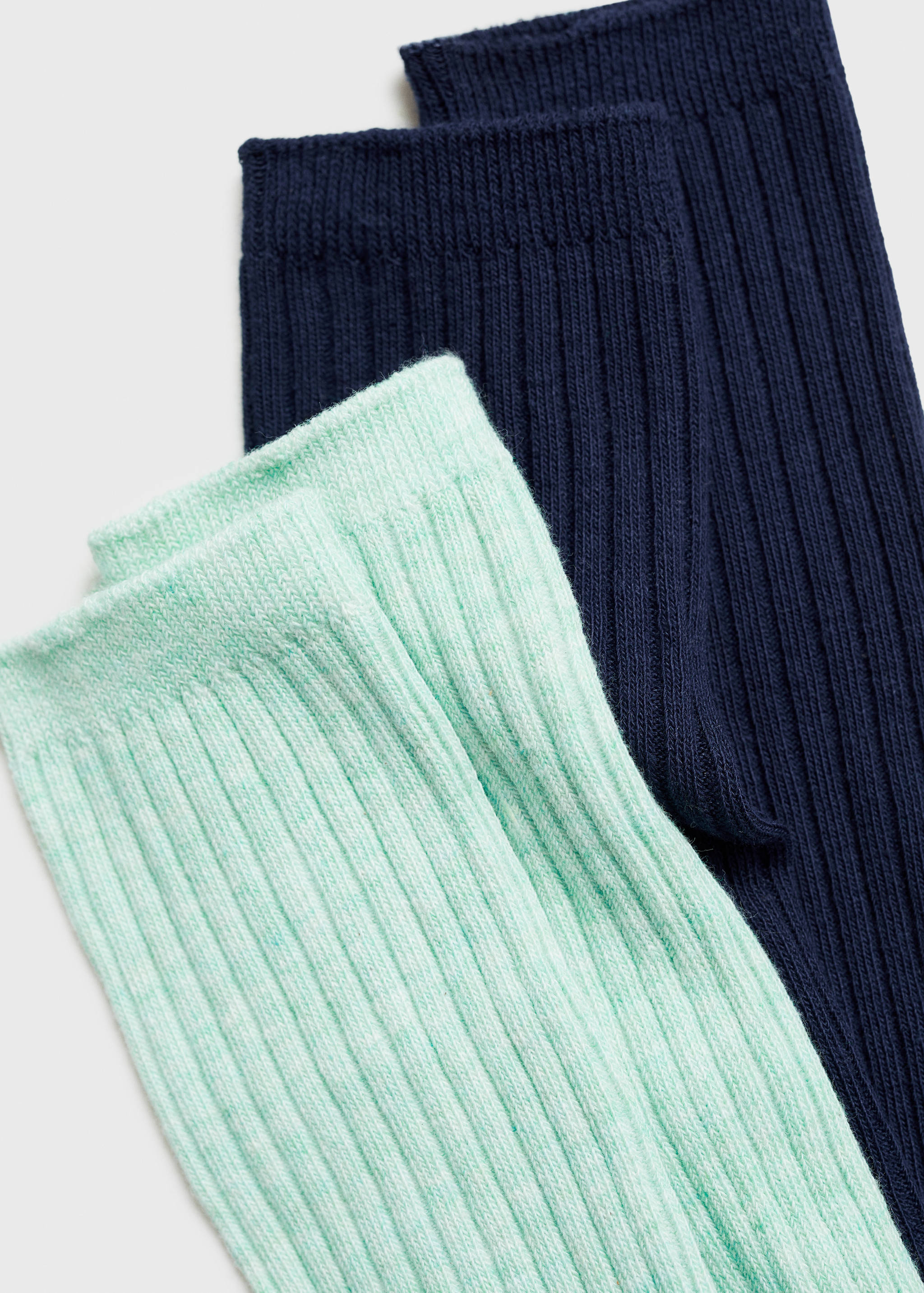 Две пары носков в рубчик - Деталь изделия 8