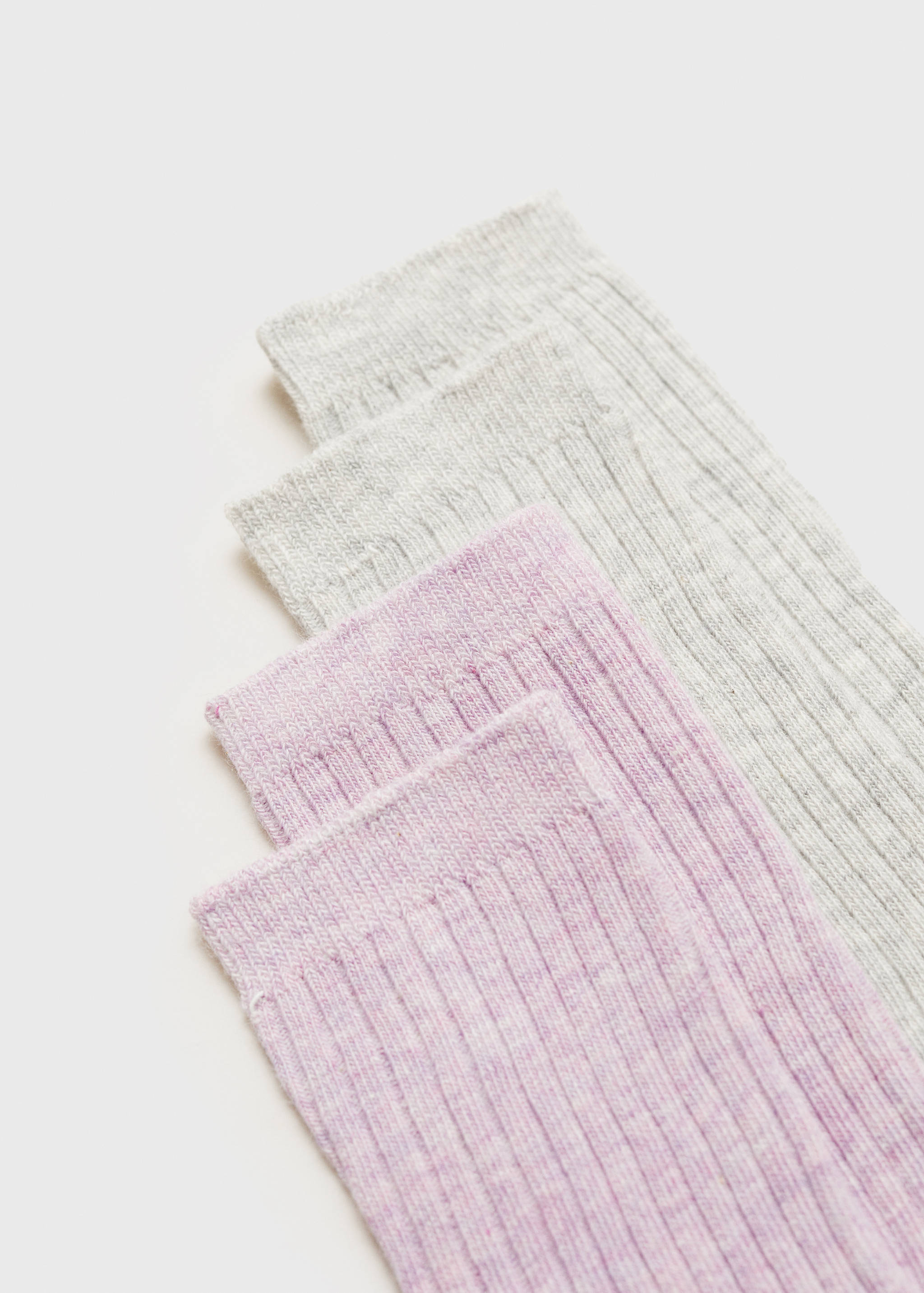 Две пары носков в рубчик - Деталь изделия 8
