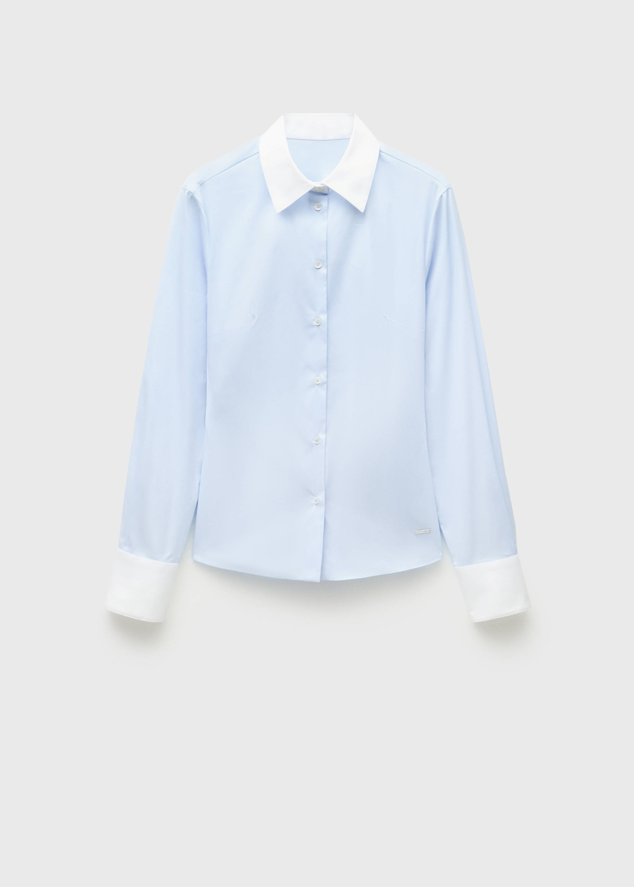 Chemise popeline détails contrastés - Article sans modèle