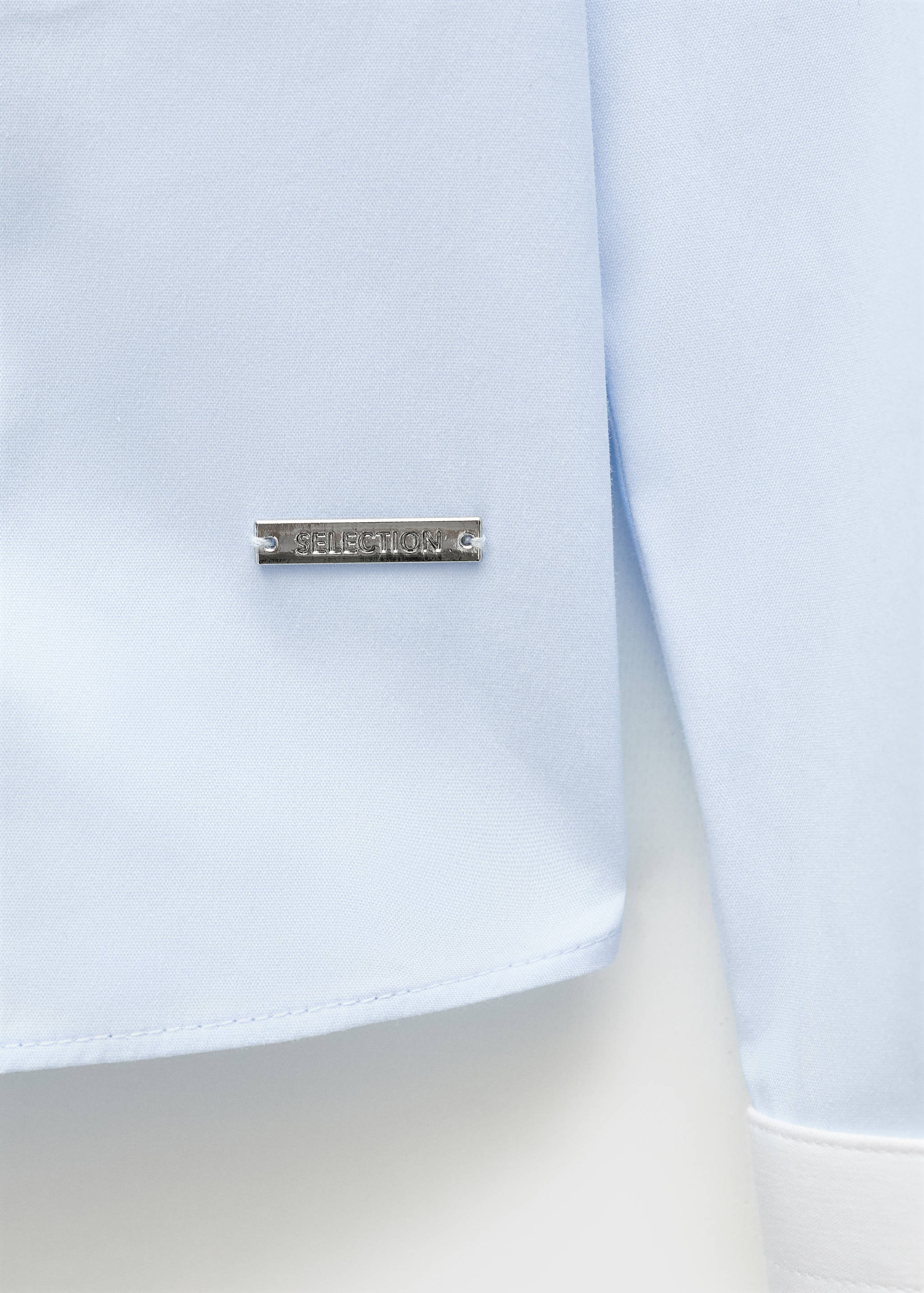 Chemise popeline détails contrastés - Détail de l'article 0