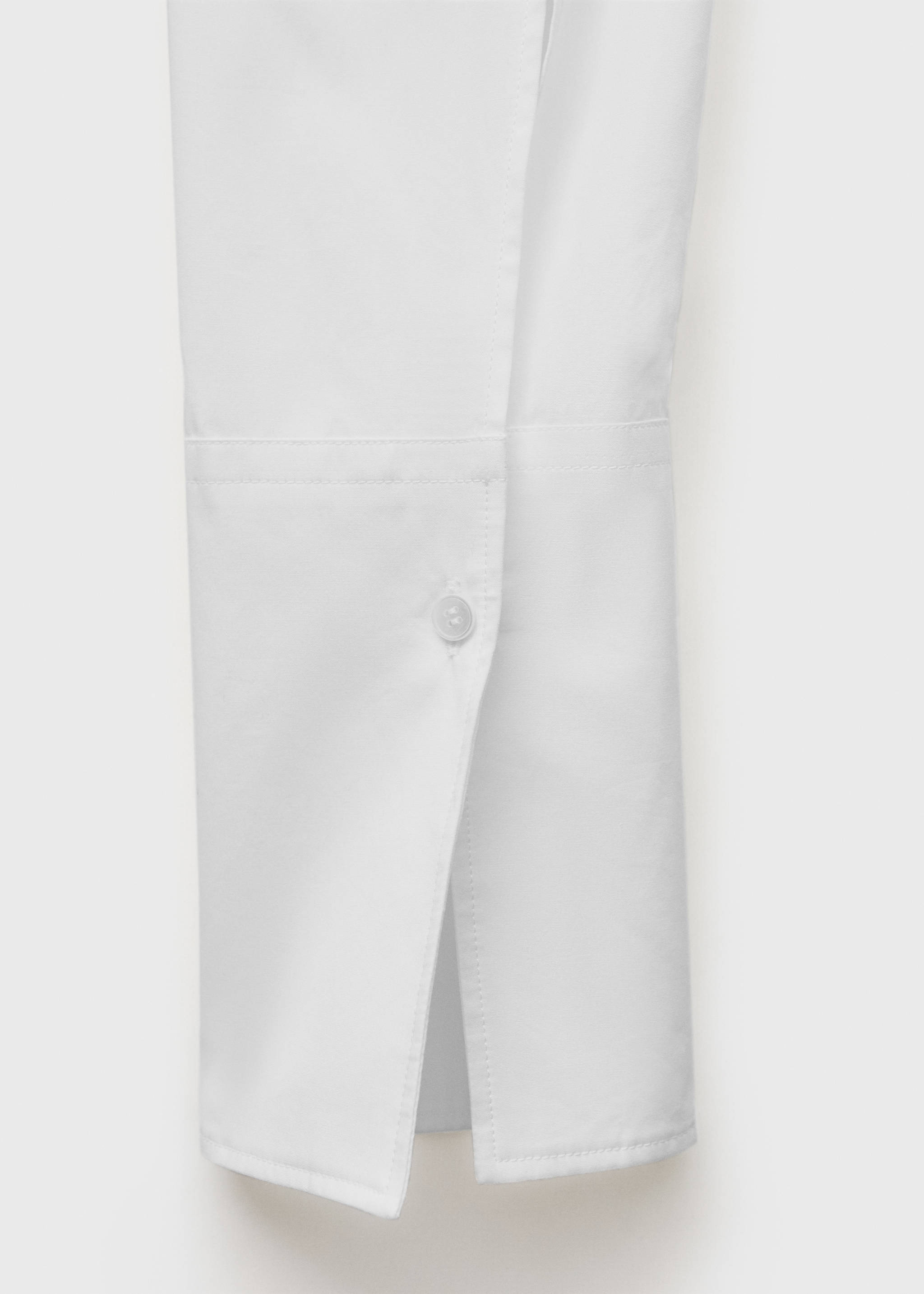 Cotton shirt with pleated detail - Details of the article 0