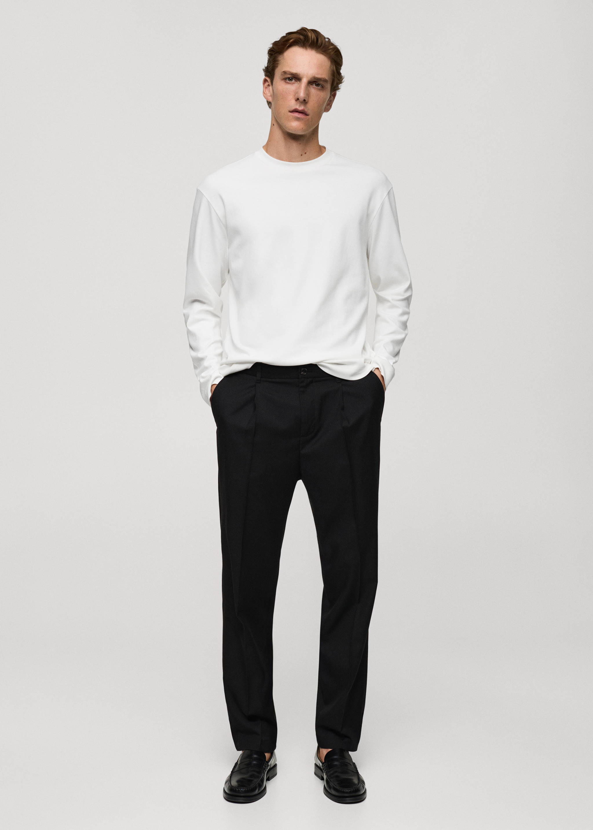 T-shirt 100 % coton manches longues - Plan général