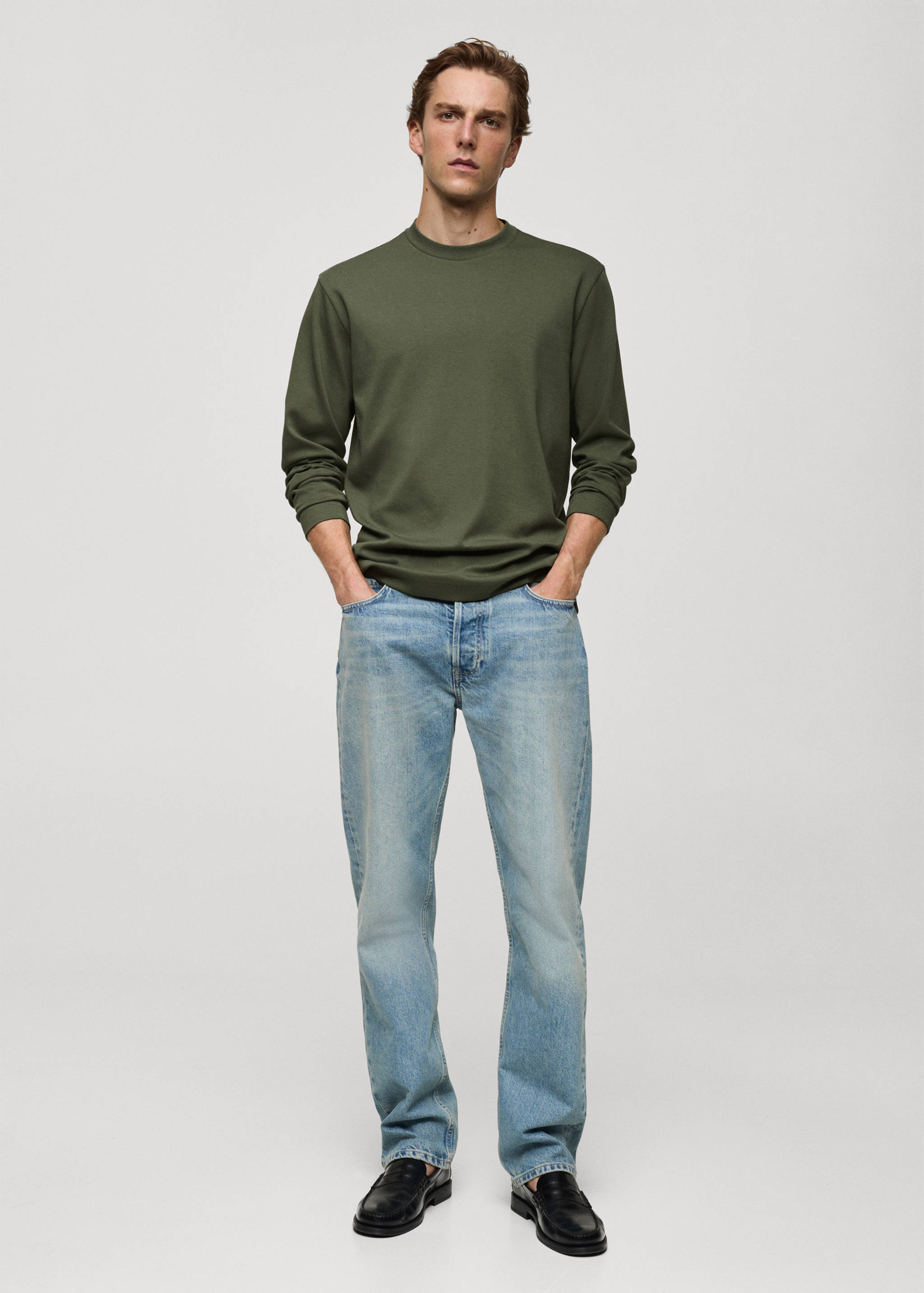 T-shirt 100 % coton manches longues - Plan général