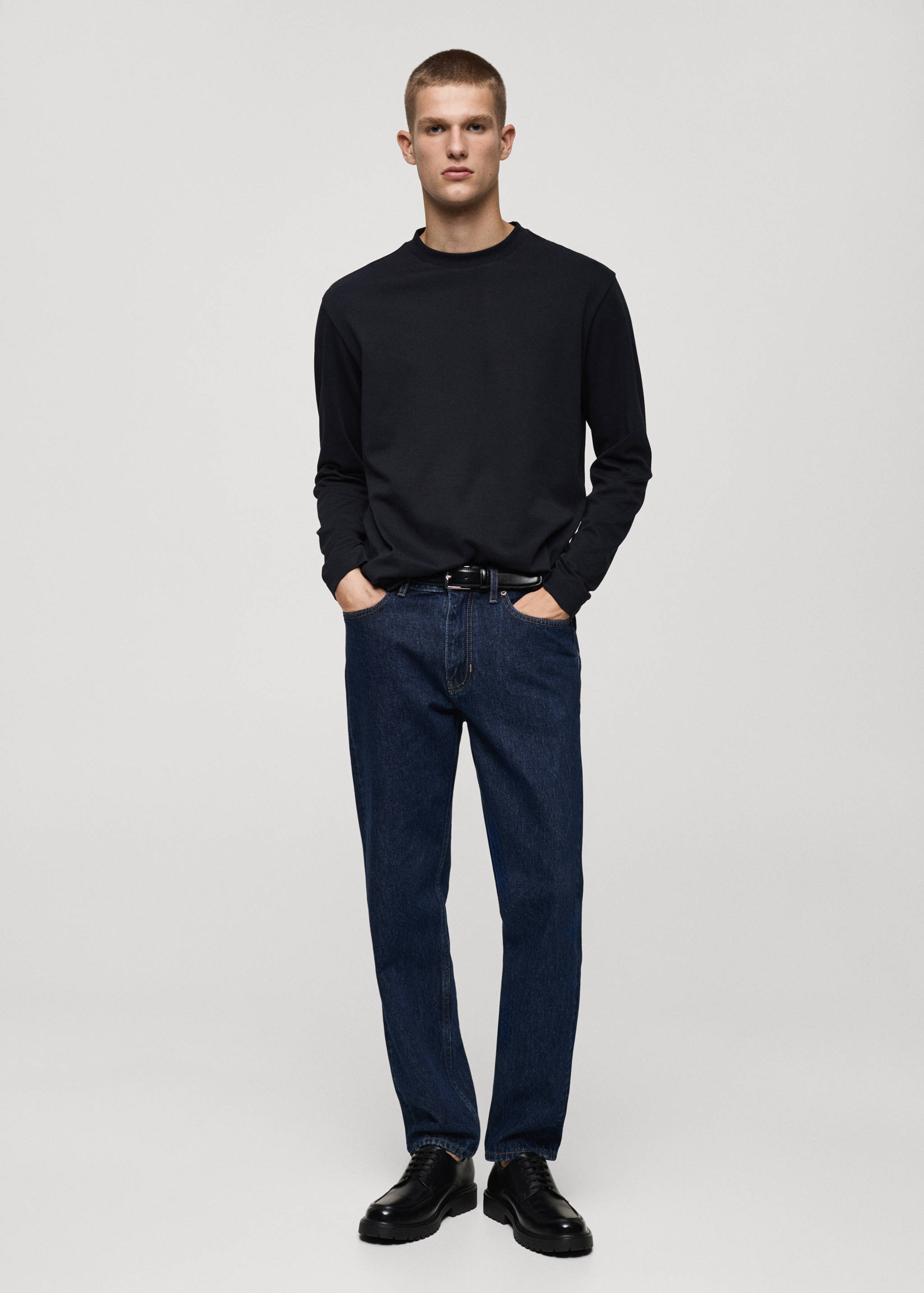 T-shirt 100 % coton manches longues - Plan général