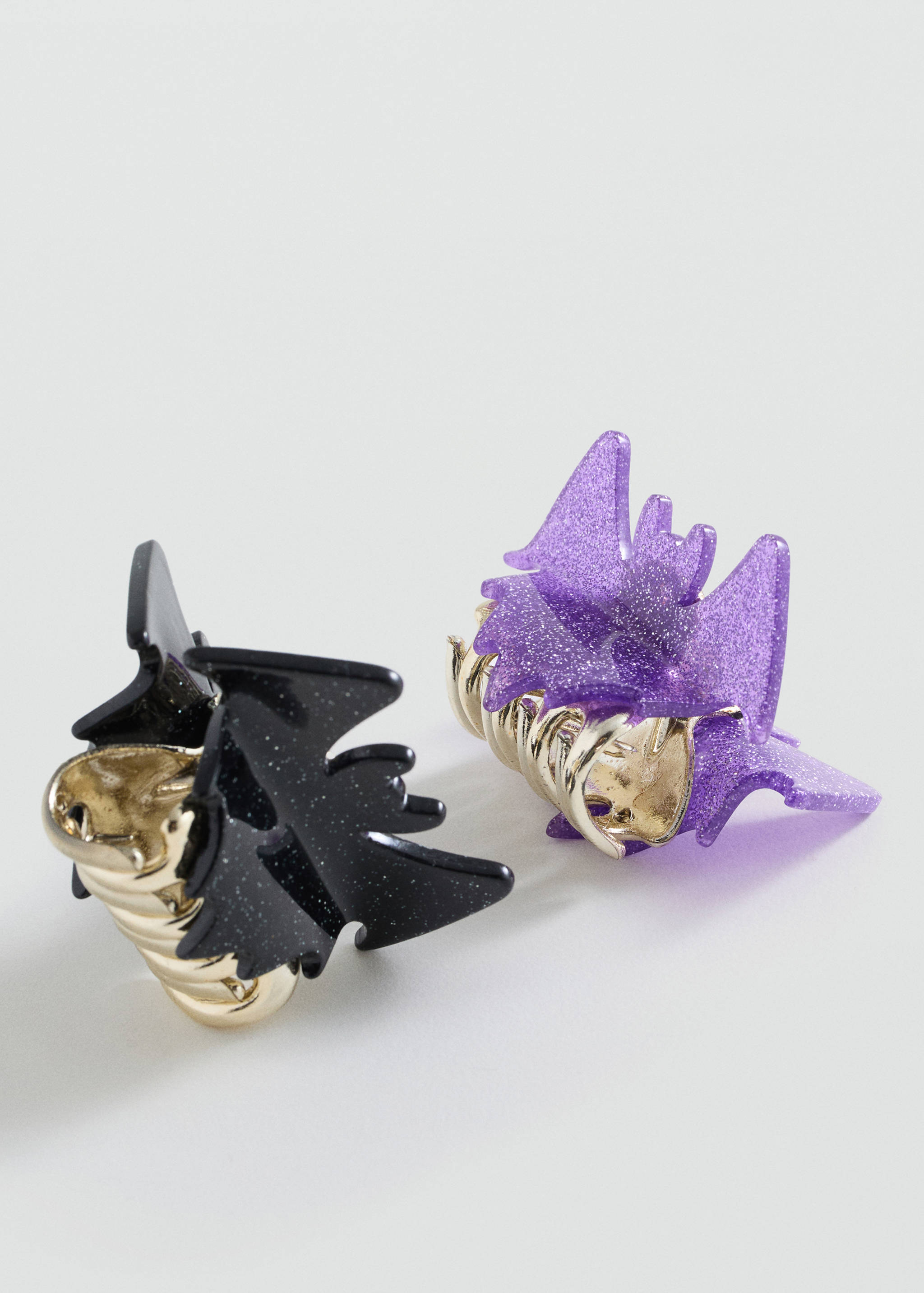 Lot 2 barrettes Halloween - Plan moyen